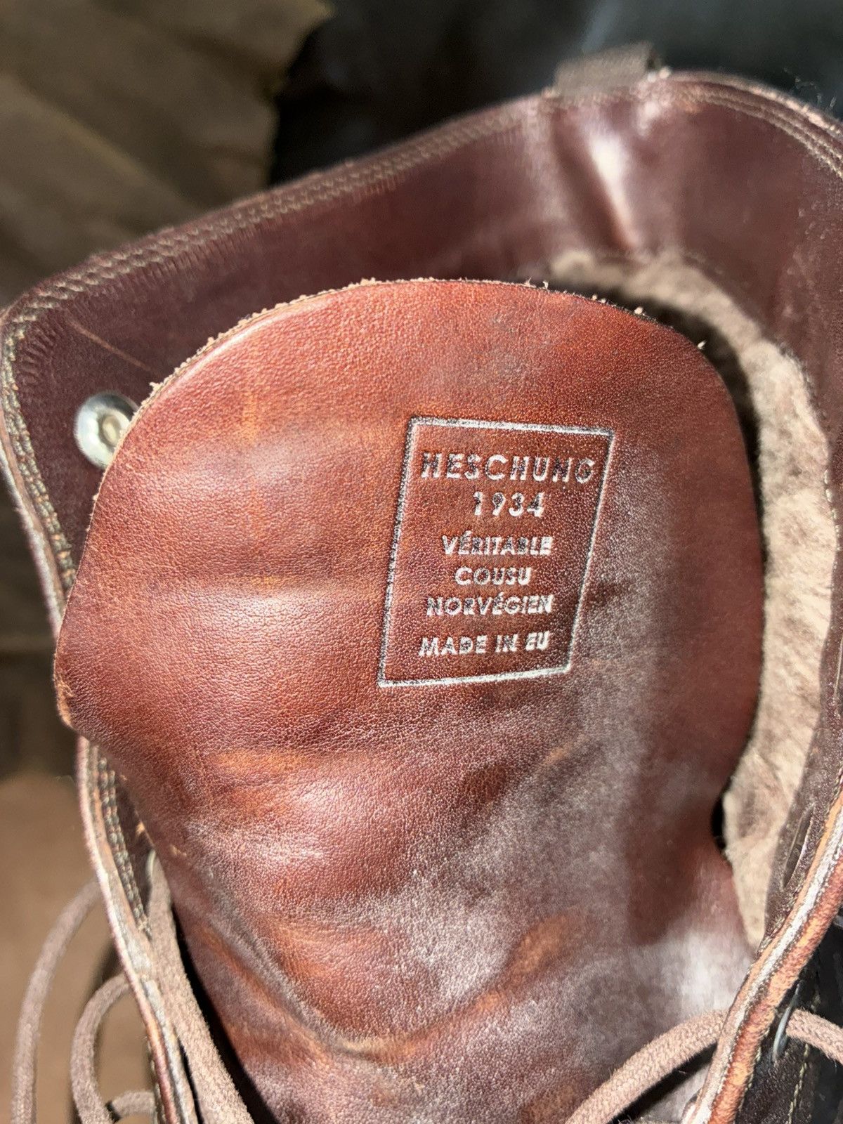 Heschung HESCHUNG HÊTRE MADE IN FRANCE WOOL LINED BURGUNDY DERBY BOOT Size US 11.5 / EU 44-45 - 2 Thumbnail