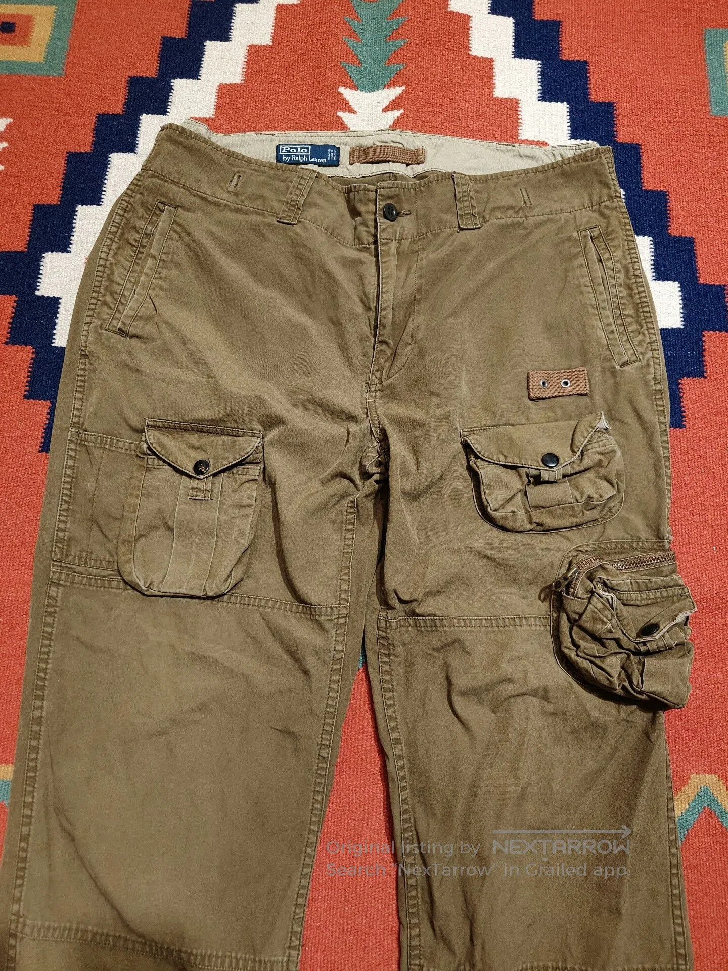 VINNY's Vintage Polo Ralph Lauren Cargo Pants. Size US 38 / EU 54 - 2 Thumbnail