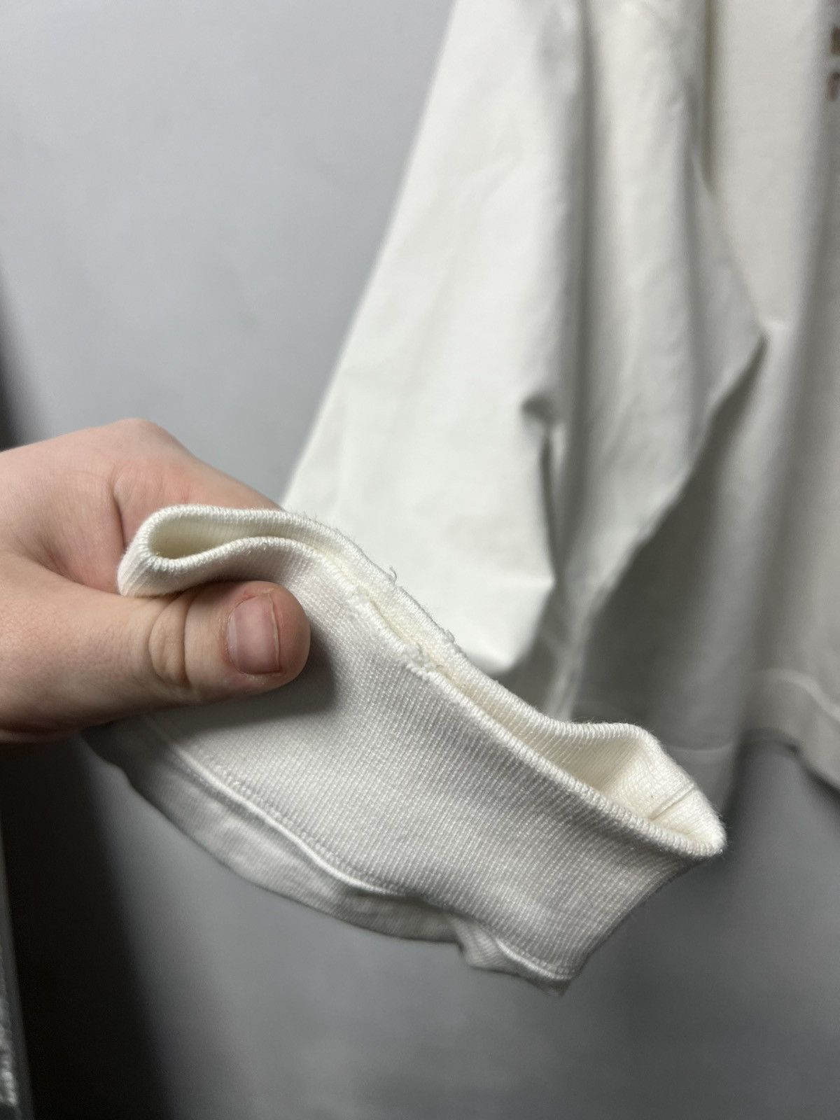 Maison Margiela Maison Margiela Big Logo Sweatshirt Luxury White Mens Size US S / EU 44-46 / 1 - 7 Thumbnail