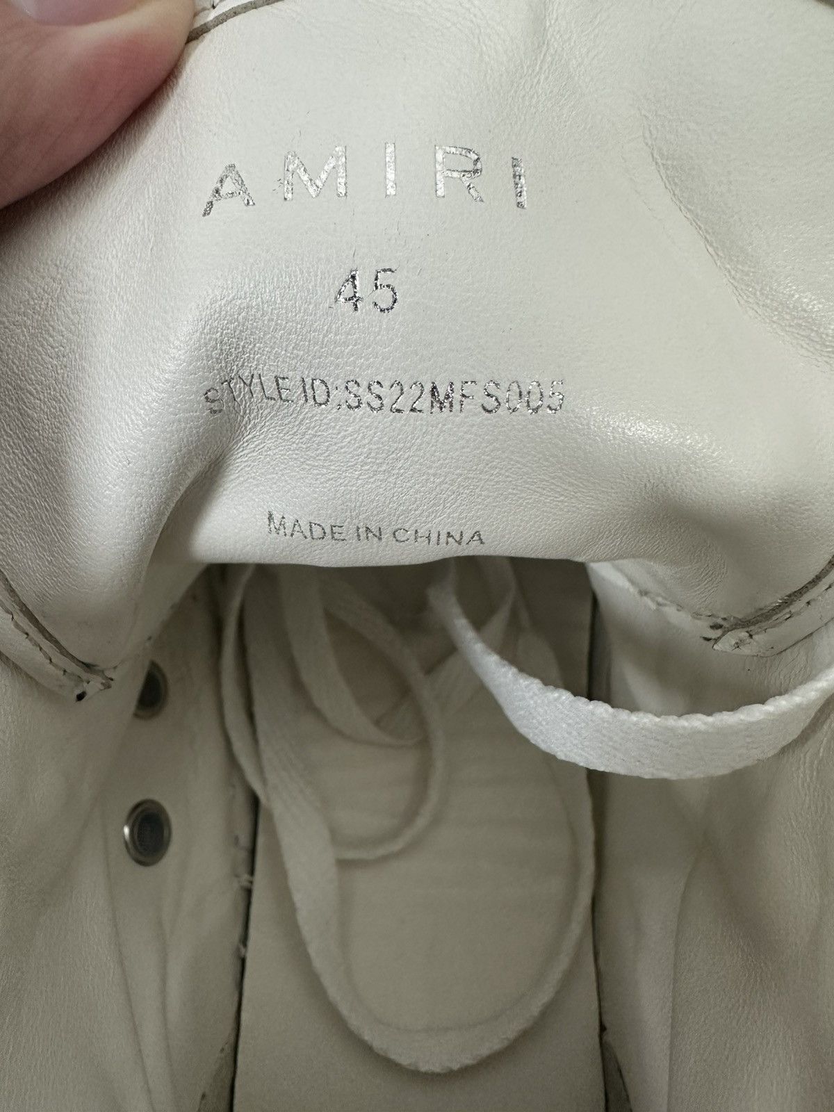Amiri Amiri Logo High-top Sneakers Size: 45 Size US 12 / EU 45 - 4 Thumbnail