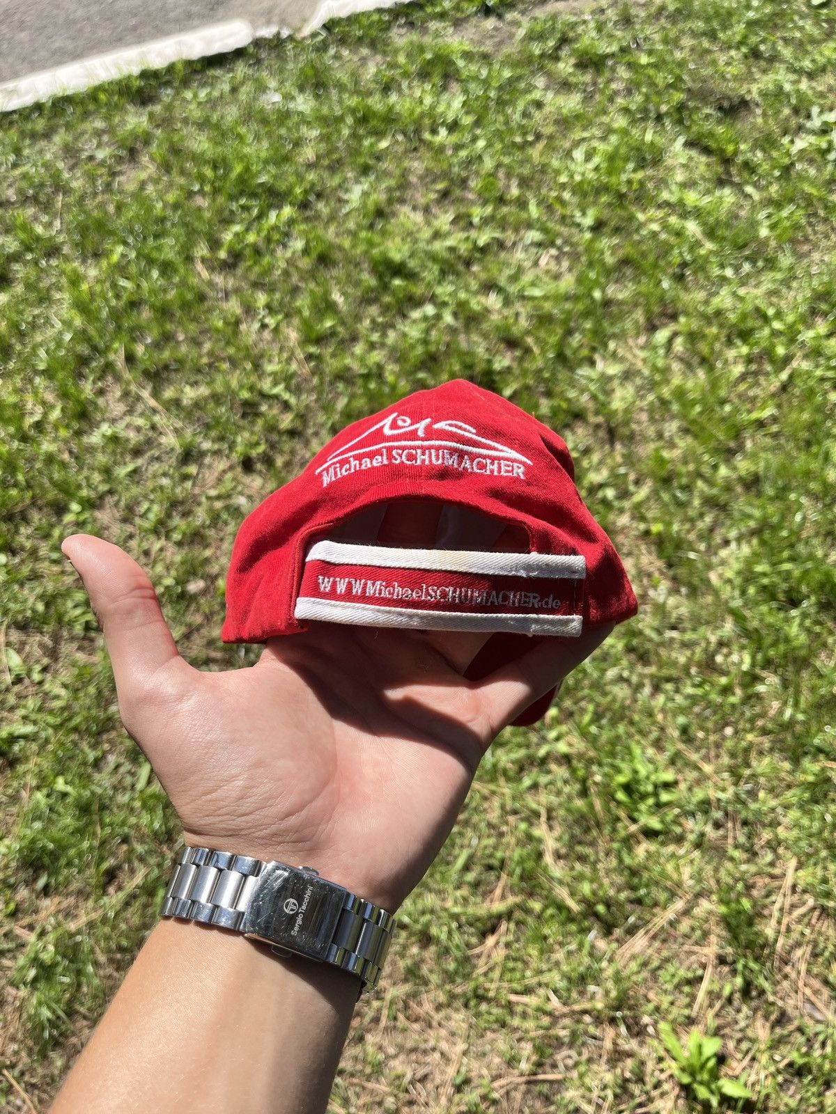 Ferrari × Vintage Vintage Ferrari F1 Michael Schumacher Hat Size ONE SIZE - 3 Thumbnail