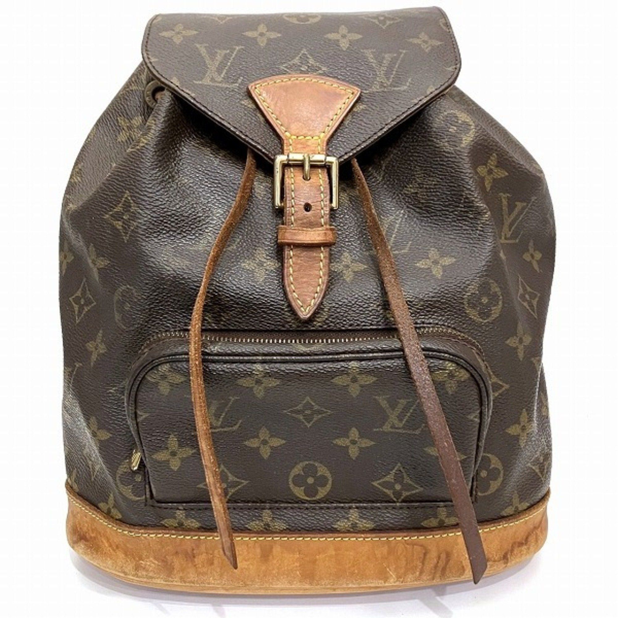 image of Louis Vuitton Monogram Monsouris Mm M51136 Bag Backpack Ladies in Brown, Women's