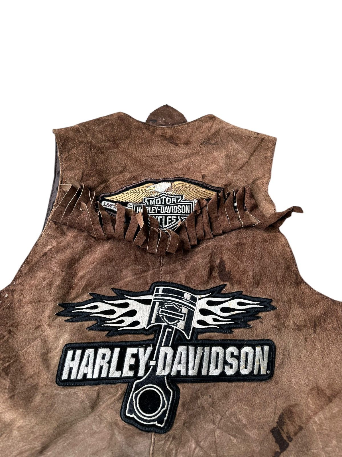 Leather Harley davidson pig skin vest Size US S / EU 44-46 / 1 - 6 Thumbnail