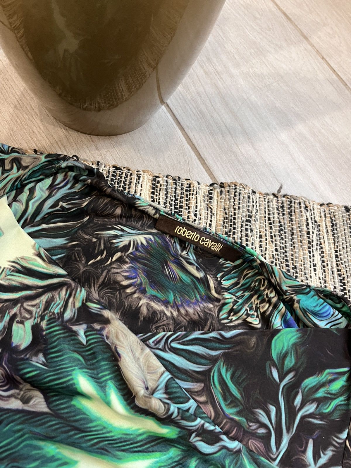 Roberto Cavalli × Vintage Vintage Roberto Cavalli Blouse Avantgarde Longsleeve Tshirt Size XS / US 0-2 / IT 36-38 - 7 Thumbnail