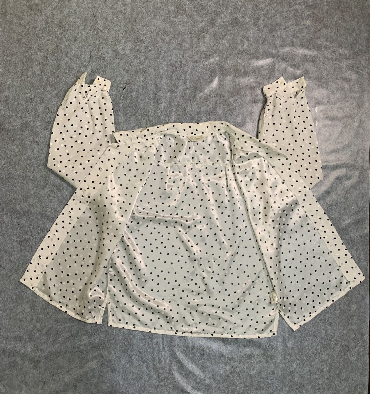 Other Rare Design Vintage Long Sleeve Mercredi Polka Dot Blouse Size M / US 6-8 / IT 42-44 - 3 Thumbnail