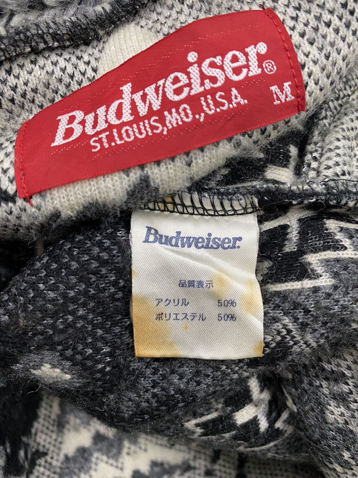 Budweiser Vintage Budweiser Fleece Jacket Size US M / EU 48-50 / 2 - 10 Thumbnail