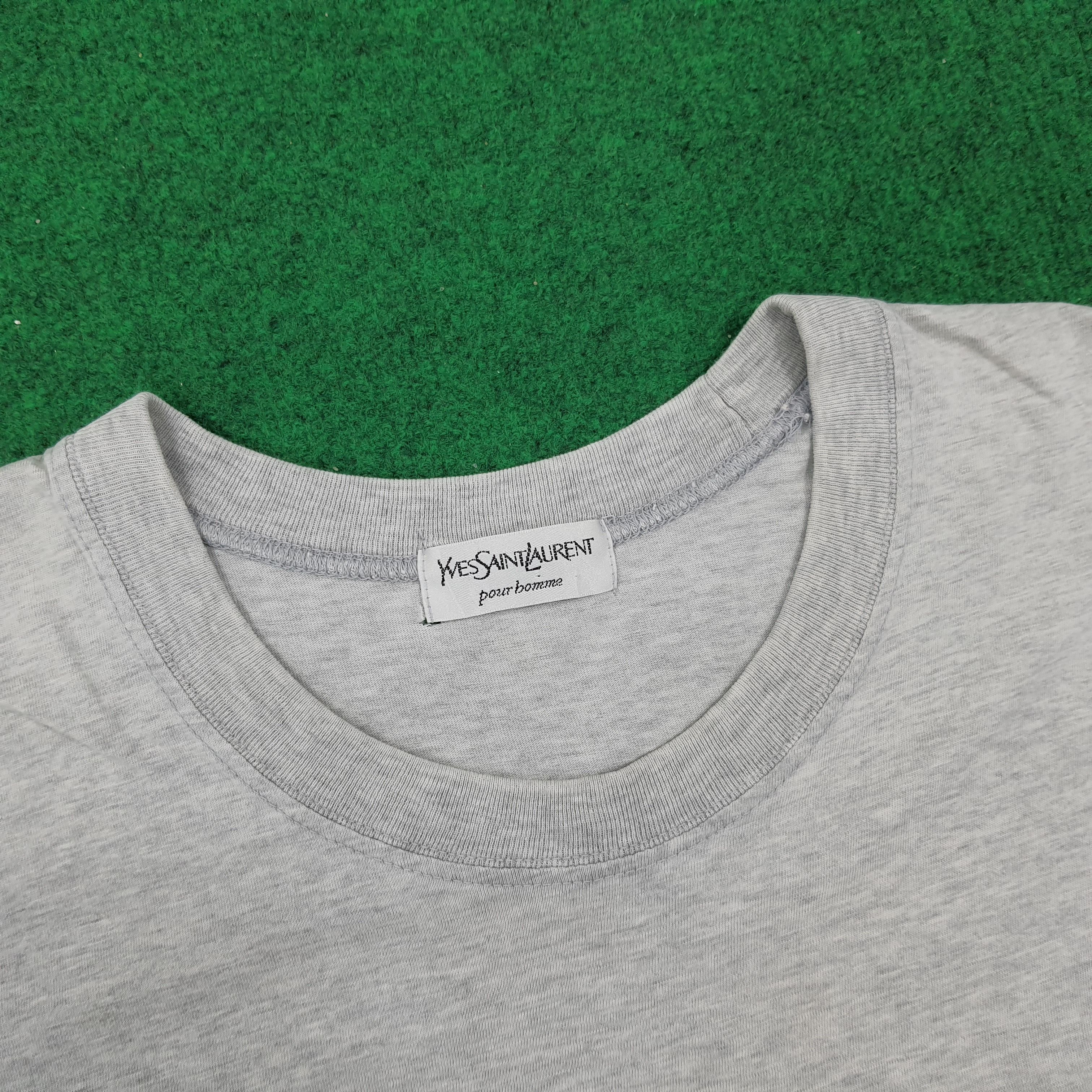Vintage × Yves Saint Laurent Vintage Yves Saint Laurent Italian Designer Tshirt Size US L / EU 52-54 / 3 - 4 Thumbnail