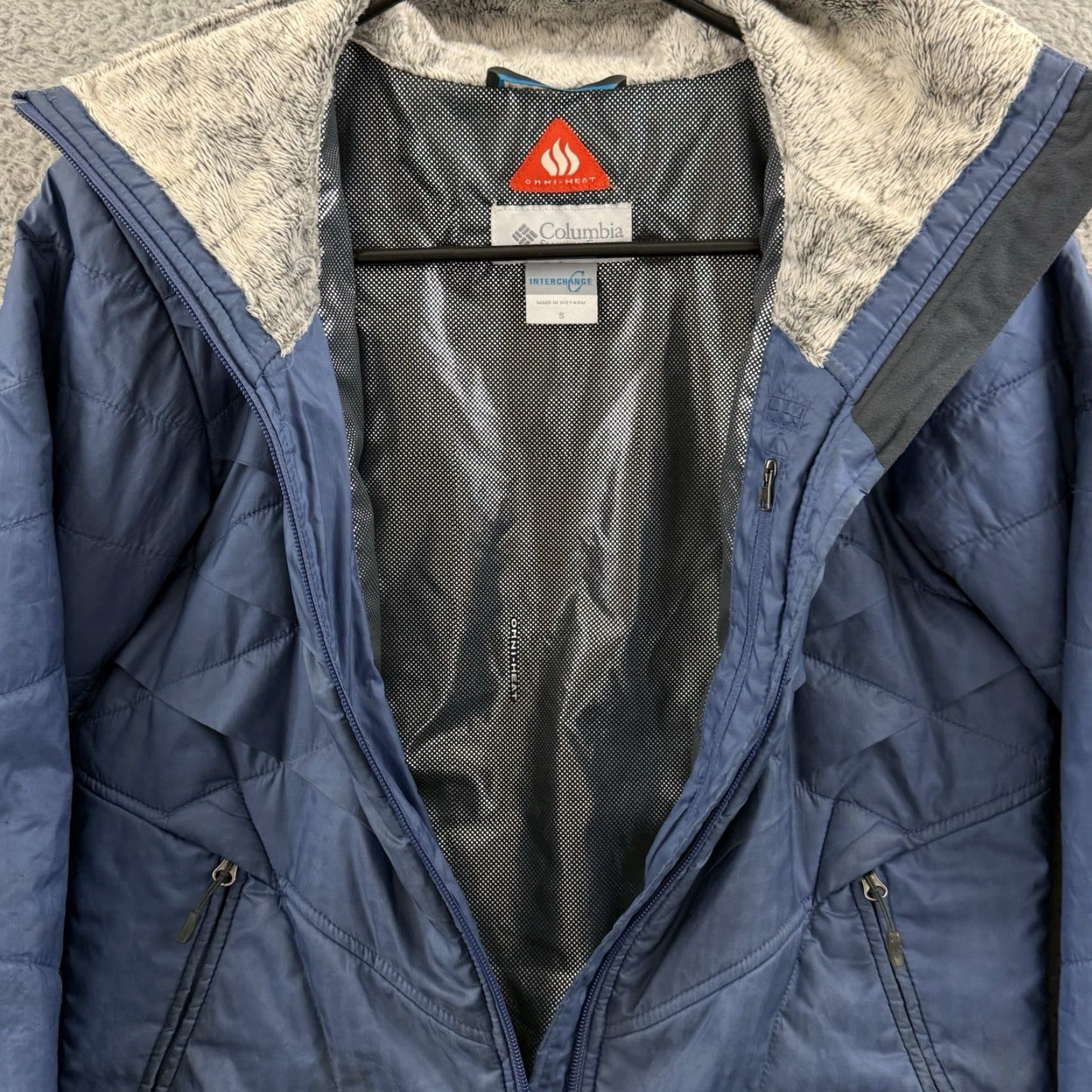 Vintage Columbia Jacket Womens Small Blue Omni Heat Puffer Quilted Full Zip Outdoor Jacket Size S / US 4 / IT 40 - 6 Thumbnail