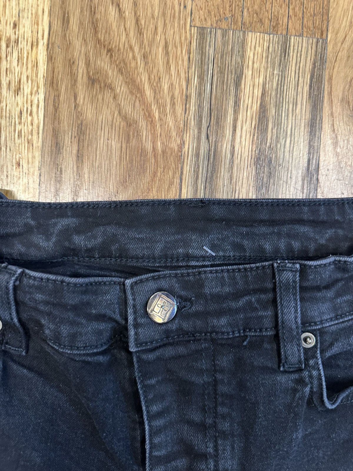Ksubi Ksubi Plain Black Denim Jeans Size 33 Size US 33 - 3 Thumbnail