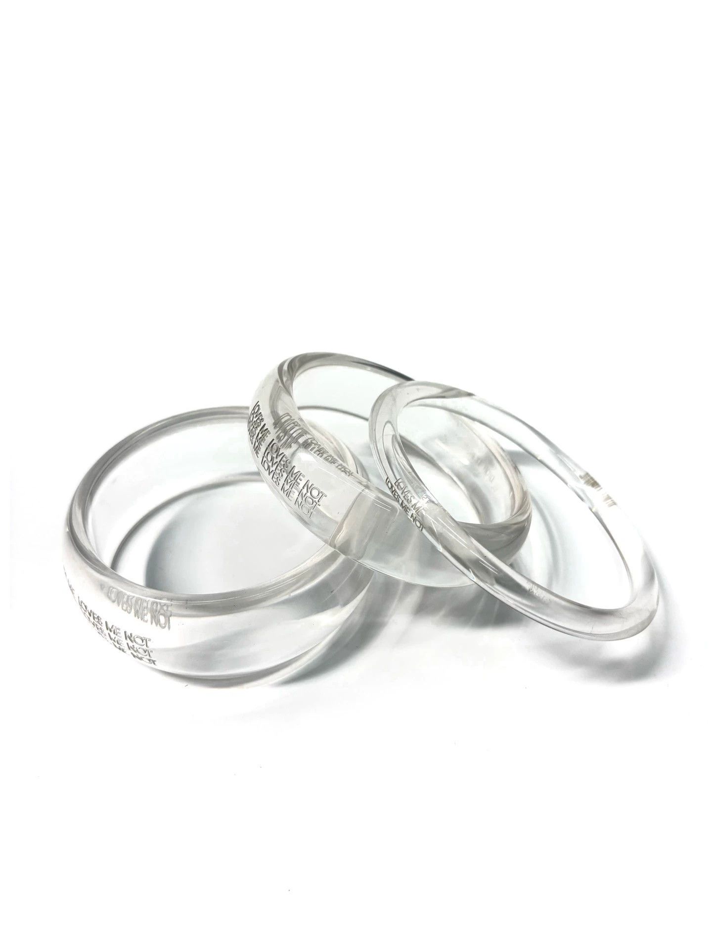 Dior Dior Homme 07SS Acrylic Logo Bracelet Rare Set Size ONE SIZE - 2 Thumbnail