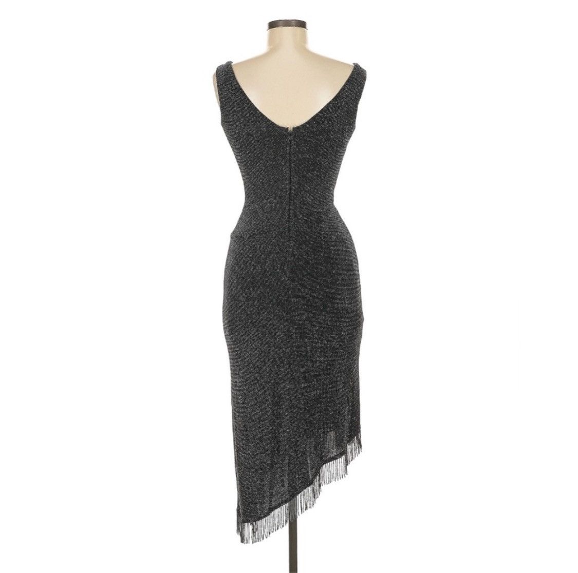 Vintage Cache Sparkly Black Cocktail Dress Size M / US 6-8 / IT 42-44 - 2 Thumbnail
