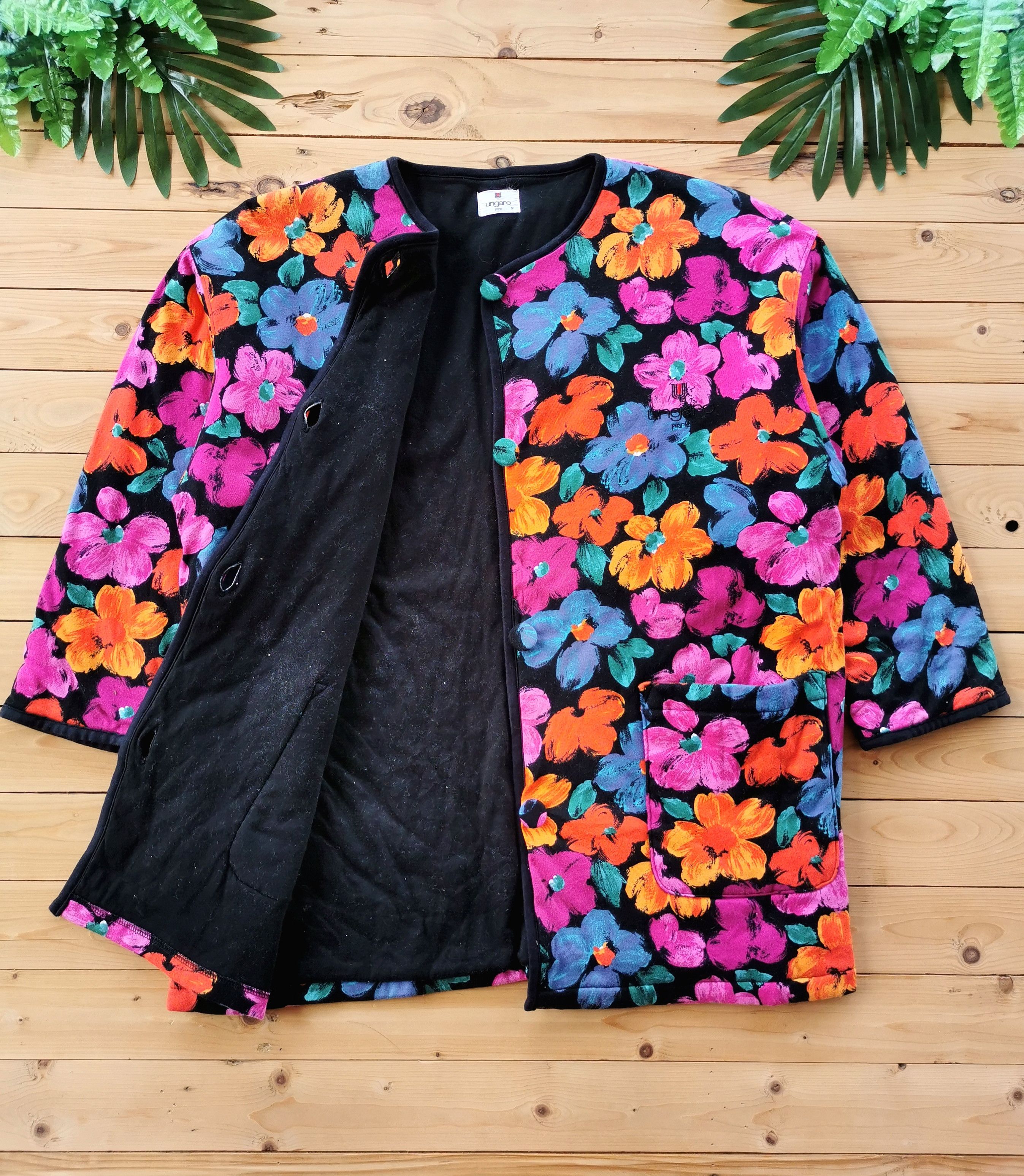 Ungaro Paris UngaroParisFlowers Paint Art DoublePocket Size US L / EU 52-54 / 3 - 2 Thumbnail
