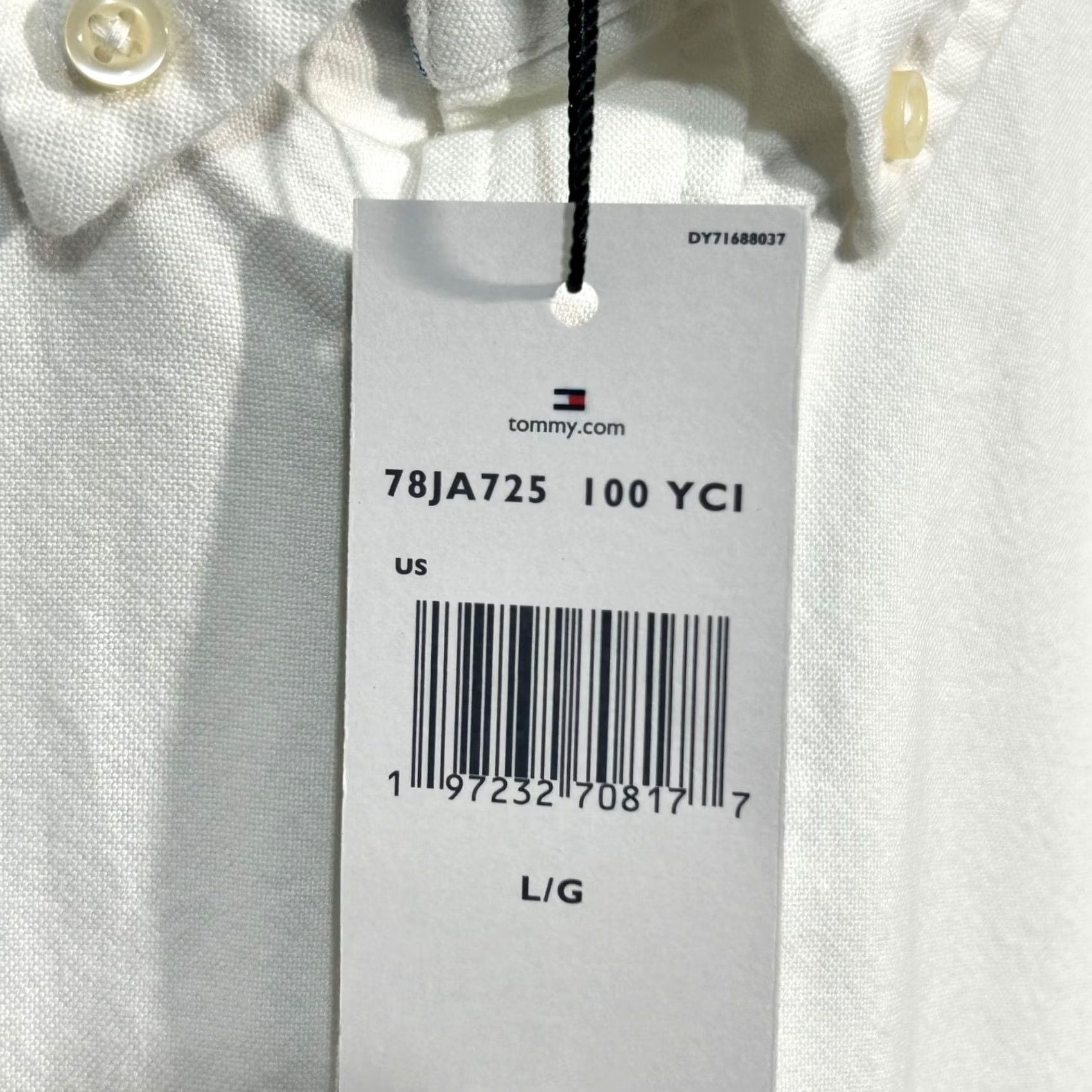 Tommy Hilfiger Tommy Hilfiger Shirt Oxford Button-Down Long Sleeve Size L White Cotton Oxford Shirt Mens Regular Shirt Size US L / EU 52-54 / 3 - 8 Thumbnail