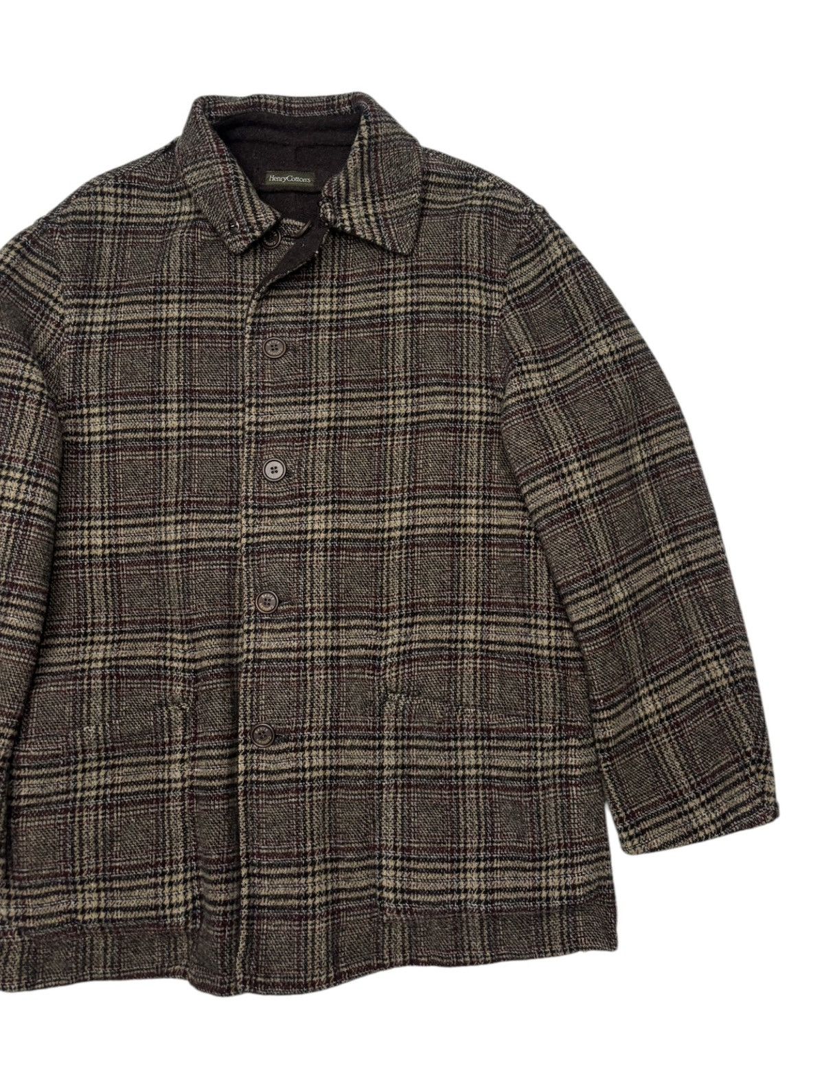 Issey Miyake Henry Cottons 80s Herringbone French Hunting Jacket Size US M / EU 48-50 / 2 - 10 Thumbnail