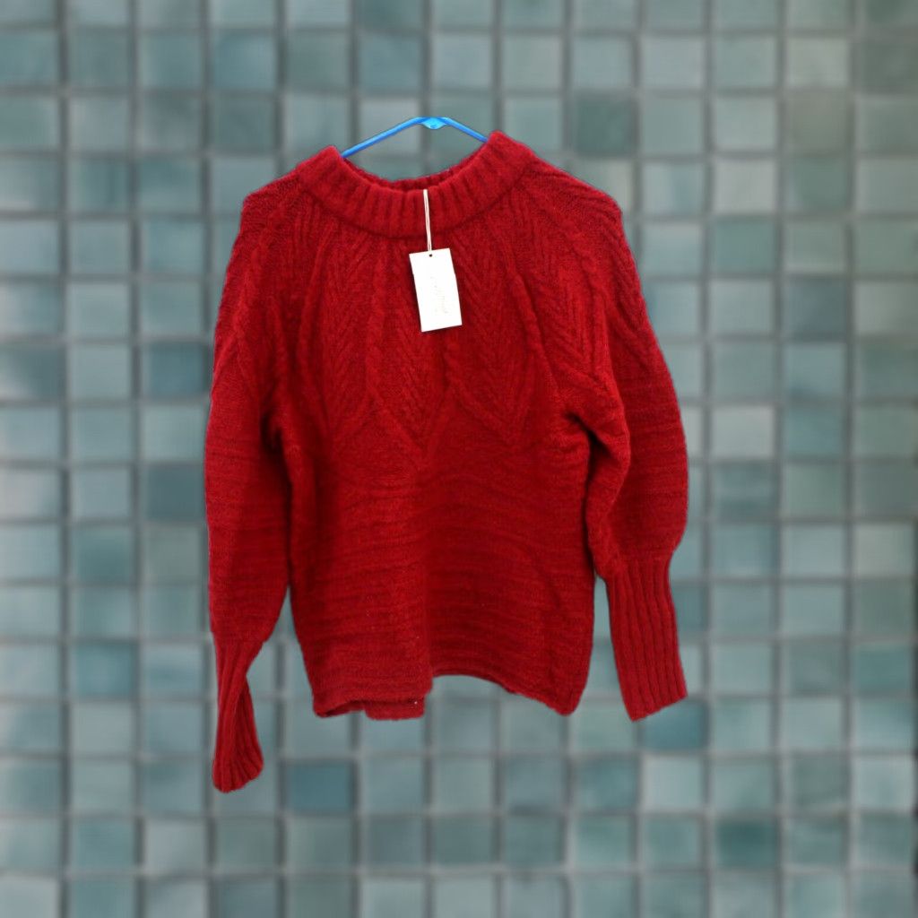 Vintage Universal Thread Sweater Womens Long Sleeves Red Pullover Warm Size S NWT Size S / US 4 / IT 40 - 1 Thumbnail