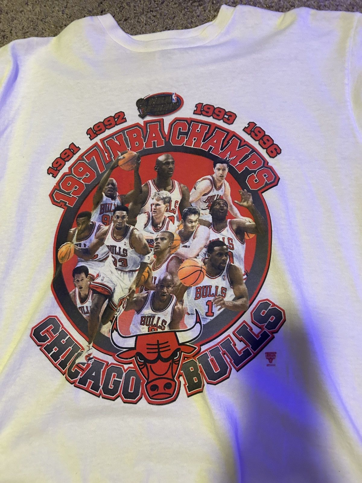 Jordan Brand × Vintage Vintage Michael Jordan 1997 Championship Shirt Size US L / EU 52-54 / 3 - 2 Thumbnail