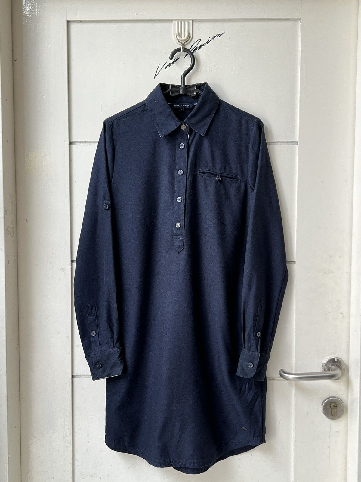Tommy Hilfiger TOMMY HILFIGER Navy Shirt Size US XS / EU 42 / 0 - 10 Thumbnail