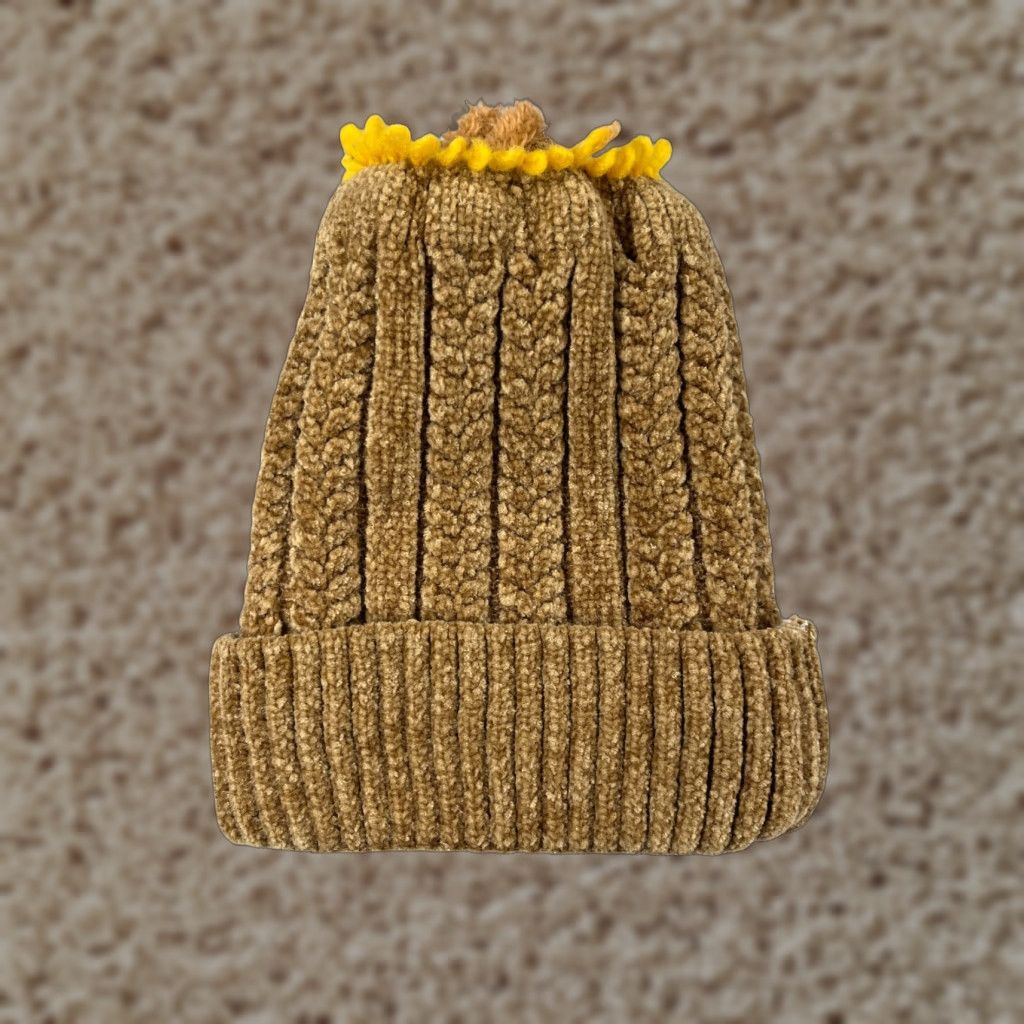Sunflower Womens Beanie Sunflower Beige 100% Acrylic Knit Lined One Size Adjustable Outdoor Hat/Cap Winter Fall Spring Summer Hiking Ski Shipped From China Size ONE SIZE - 1 Thumbnail