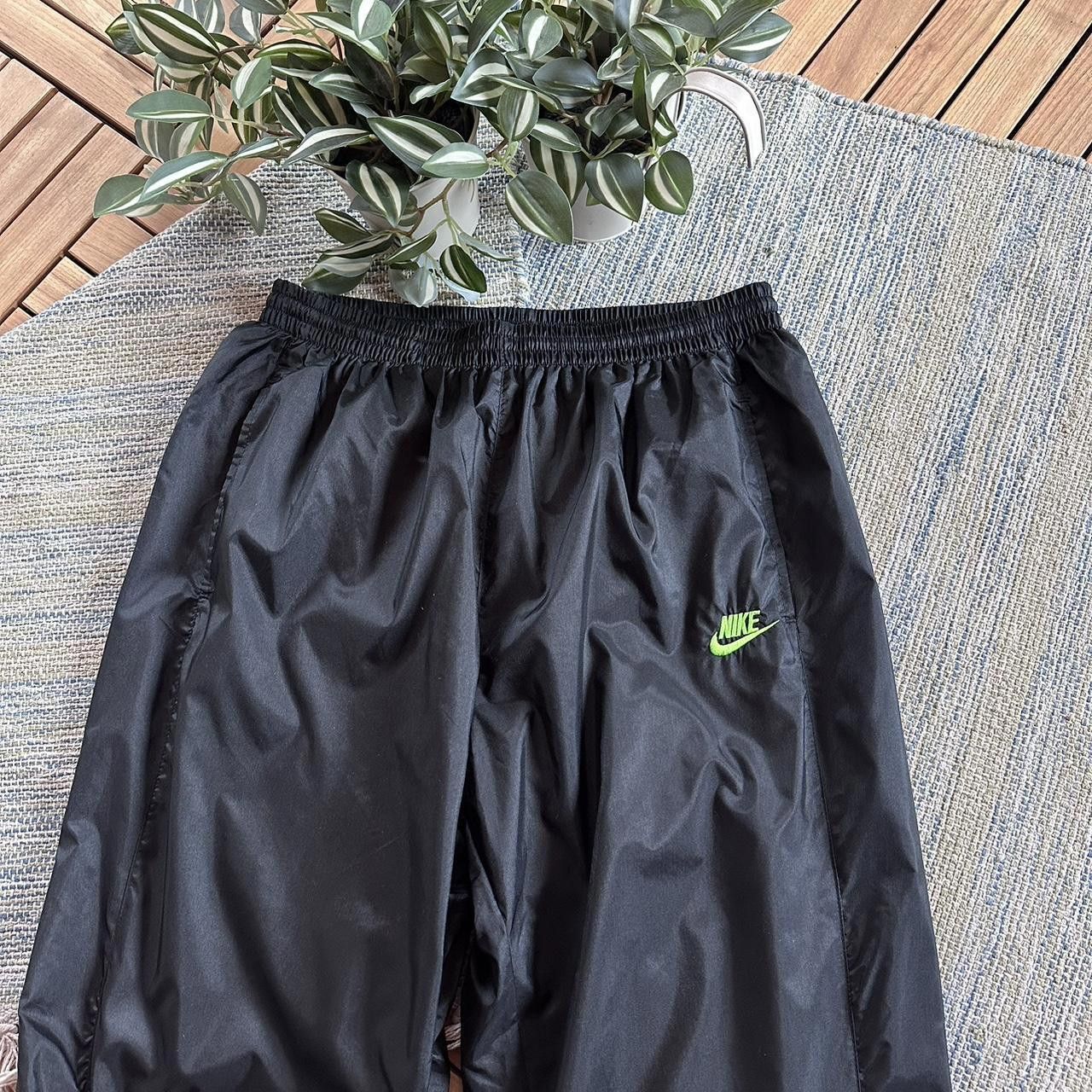Nike Vintage 90s Nike Swoosh Logo Nylon Track Pants Size US 36 / EU 52 - 3 Thumbnail