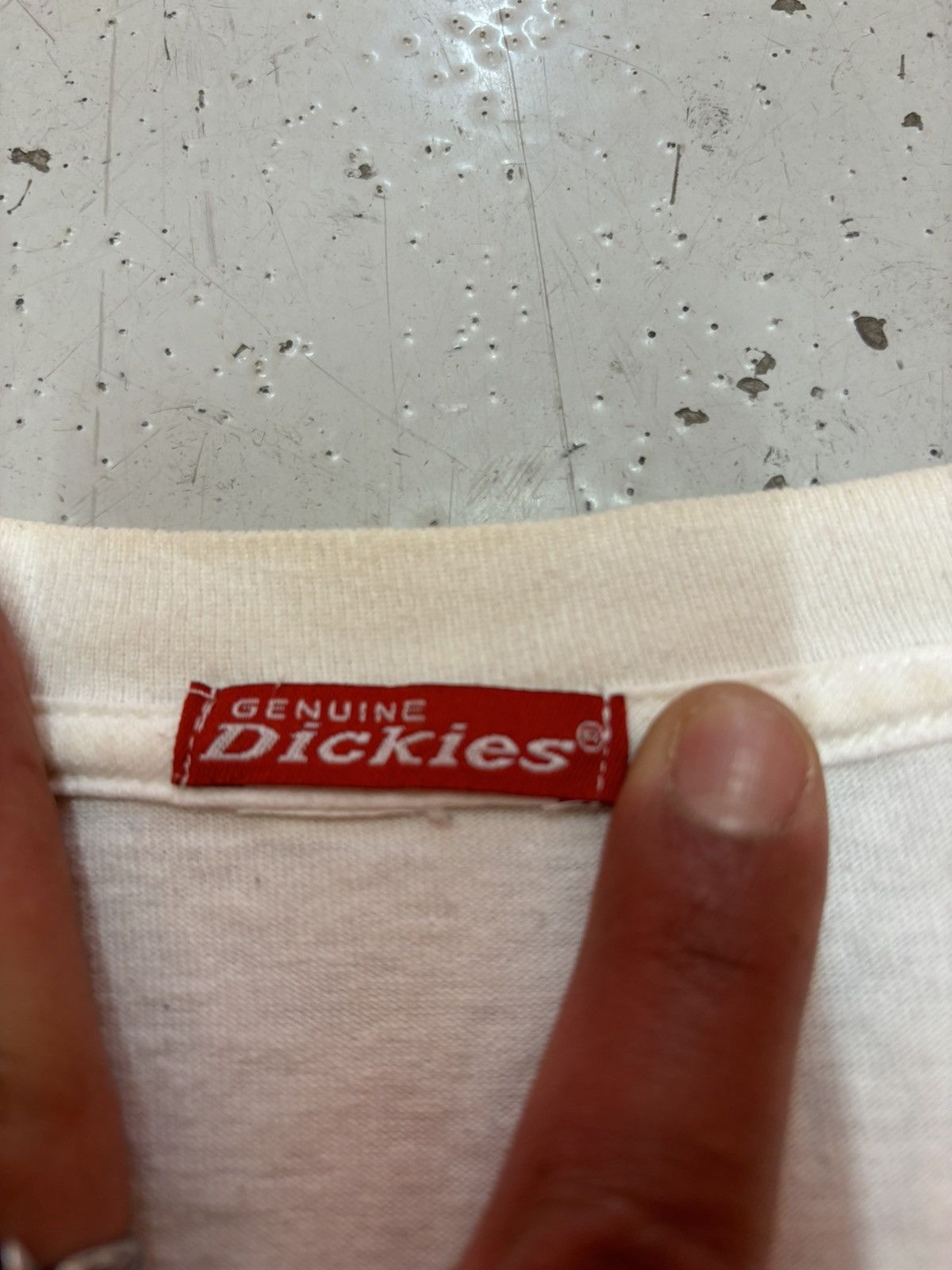 Dickies × Vintage ***FINAL DROP***RARE 00s DICKIES OG SPELL OUT SHIRT XL Size US XL / EU 56 / 4 - 6 Thumbnail