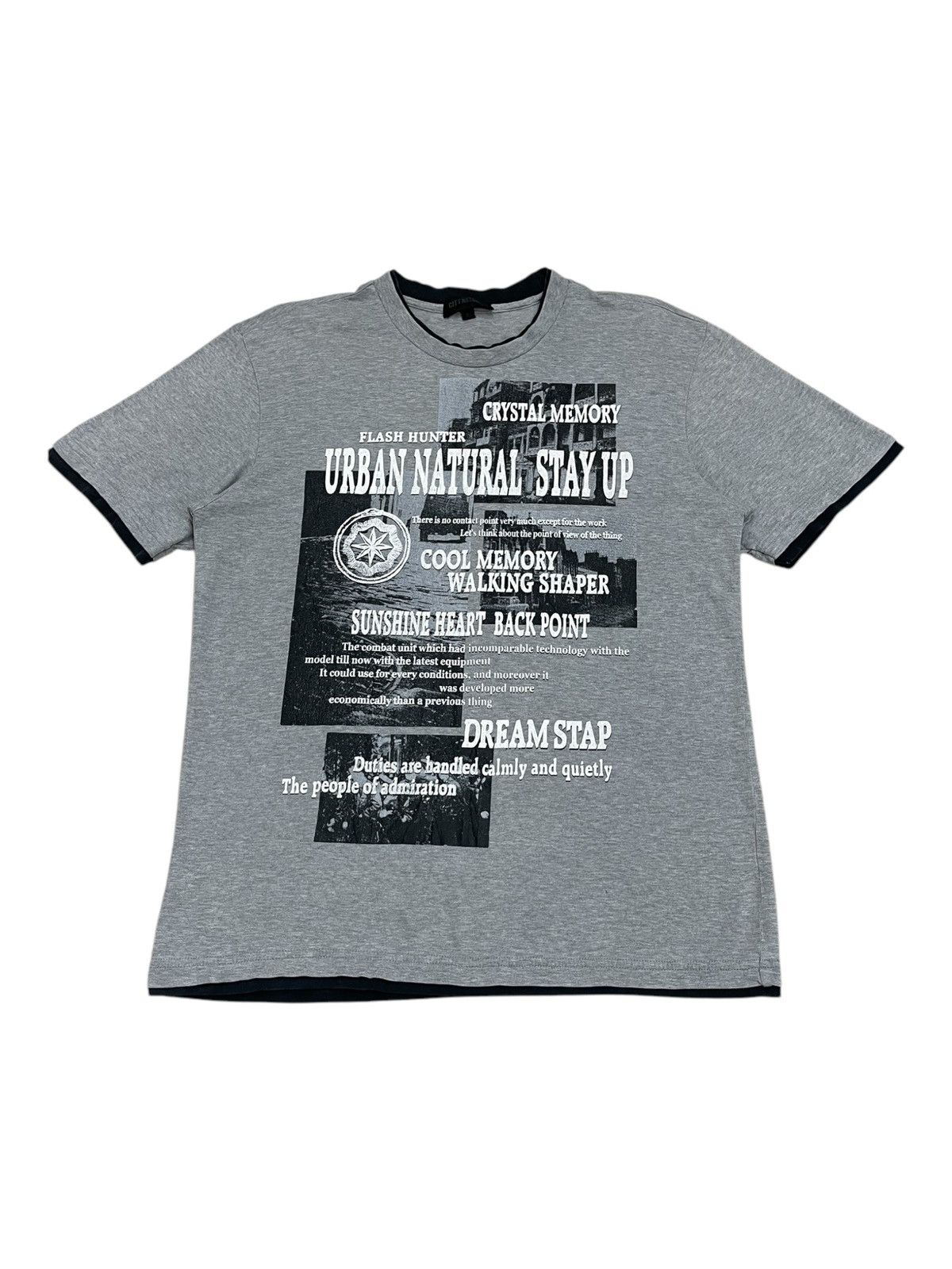 Japanese Brand City Natural Photo City Life Sunshine Poem Layered Tee Size US L / EU 52-54 / 3 - 1 Thumbnail
