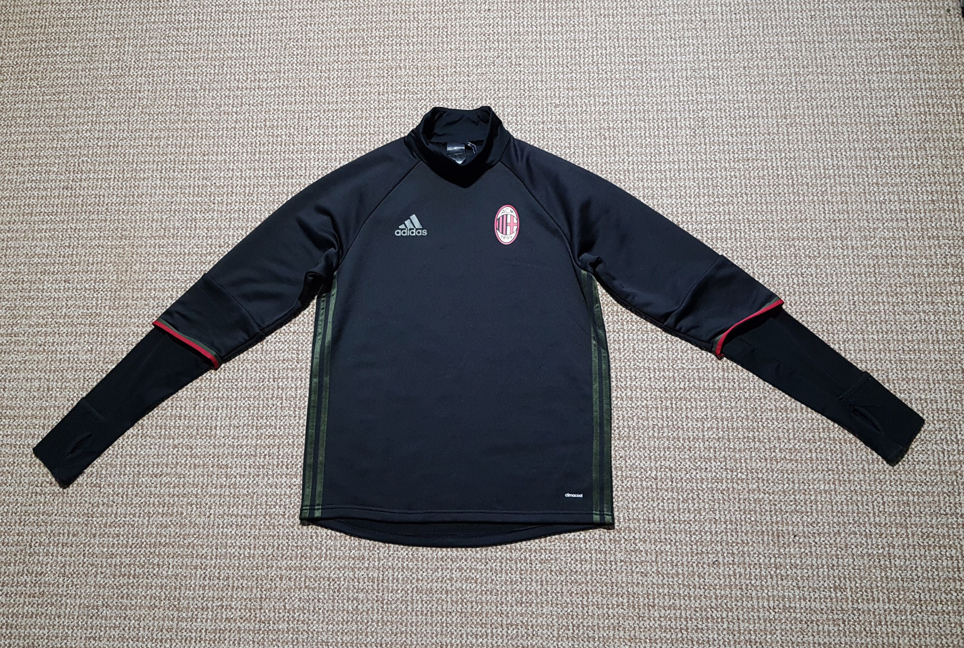 Adidas Adidas AC Milan Training Football Soccer Long Sleeve 2016-17 Size US M / EU 48-50 / 2 - 1 Thumbnail
