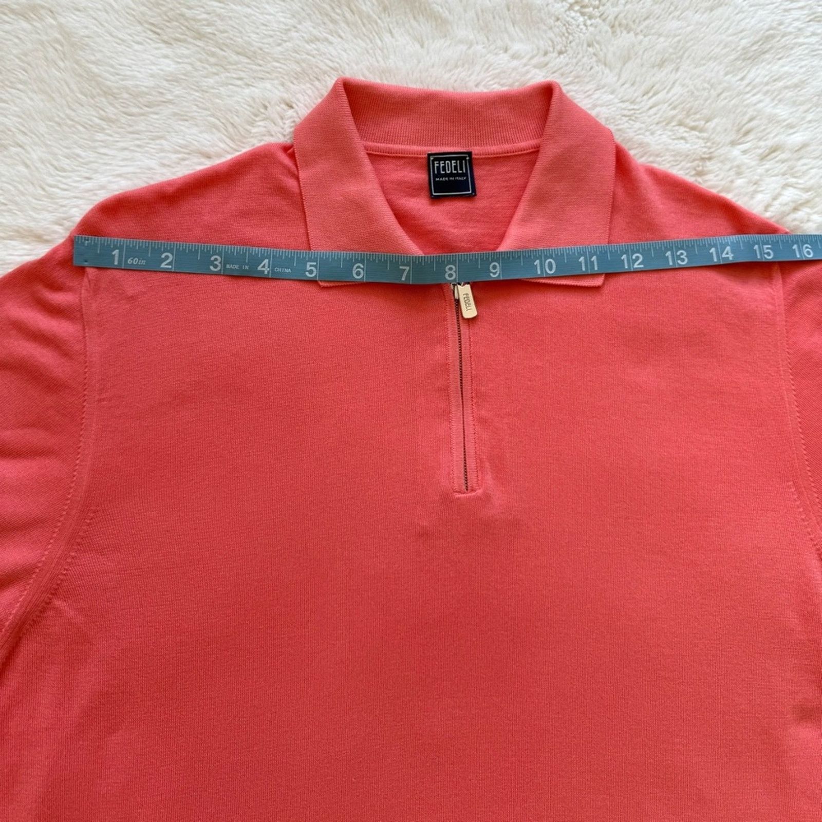 Fedeli FEDELI cotton men polo size 48IT or M Retail 480$ Size US M / EU 48-50 / 2 - 6 Thumbnail