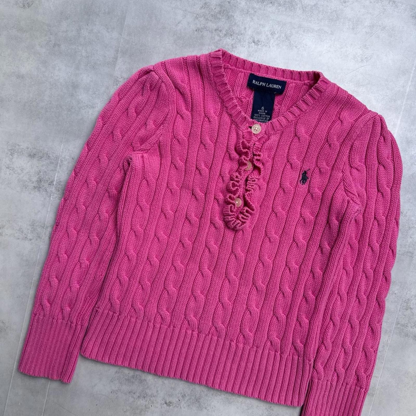 Polo Ralph Lauren Y2K Polo Ralph Lauren Pink Knitted Button Sweater Size M / US 6-8 / IT 42-44 - 4 Thumbnail