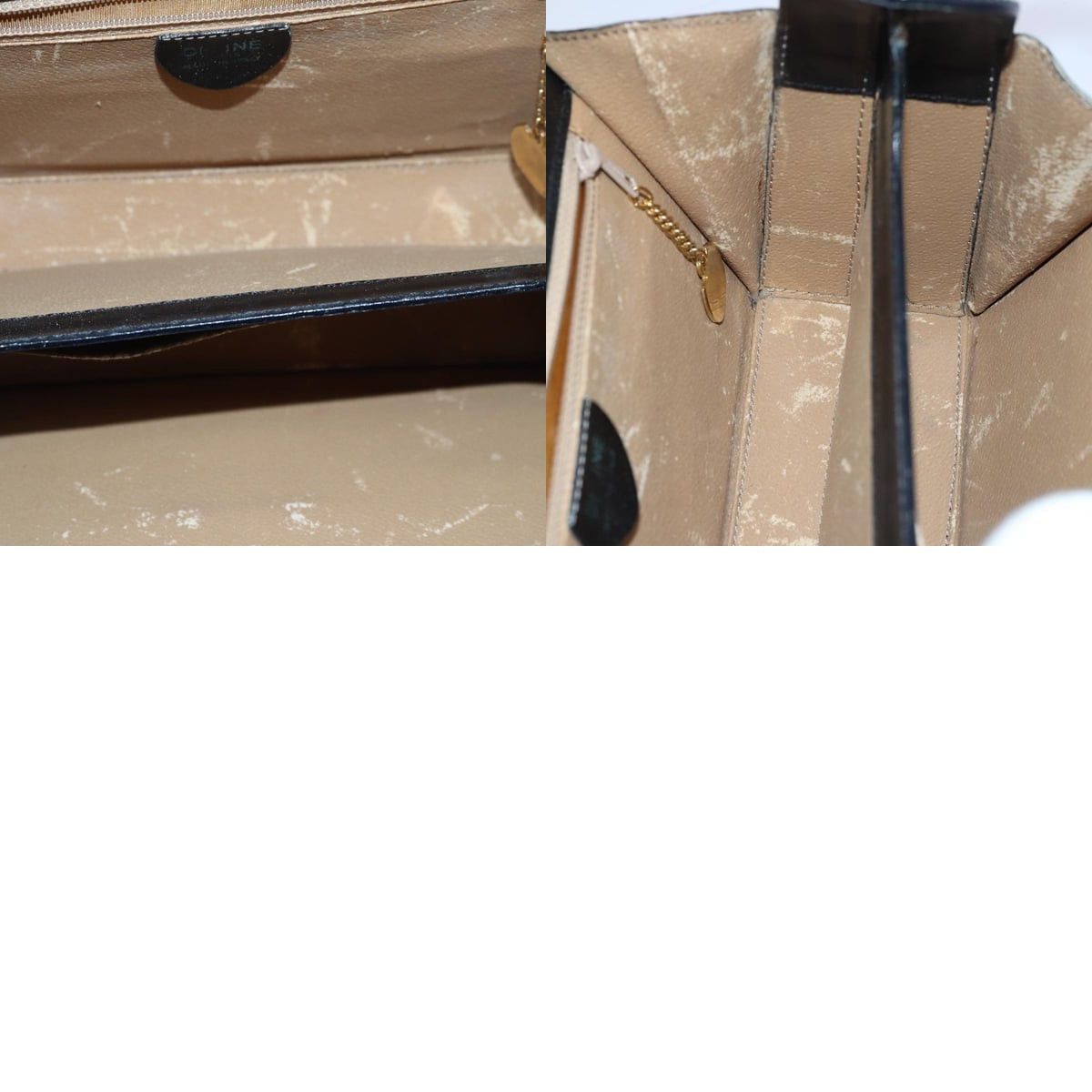 Celine CELINE Hand Bag Leather Black Size ONE SIZE - 11 Thumbnail