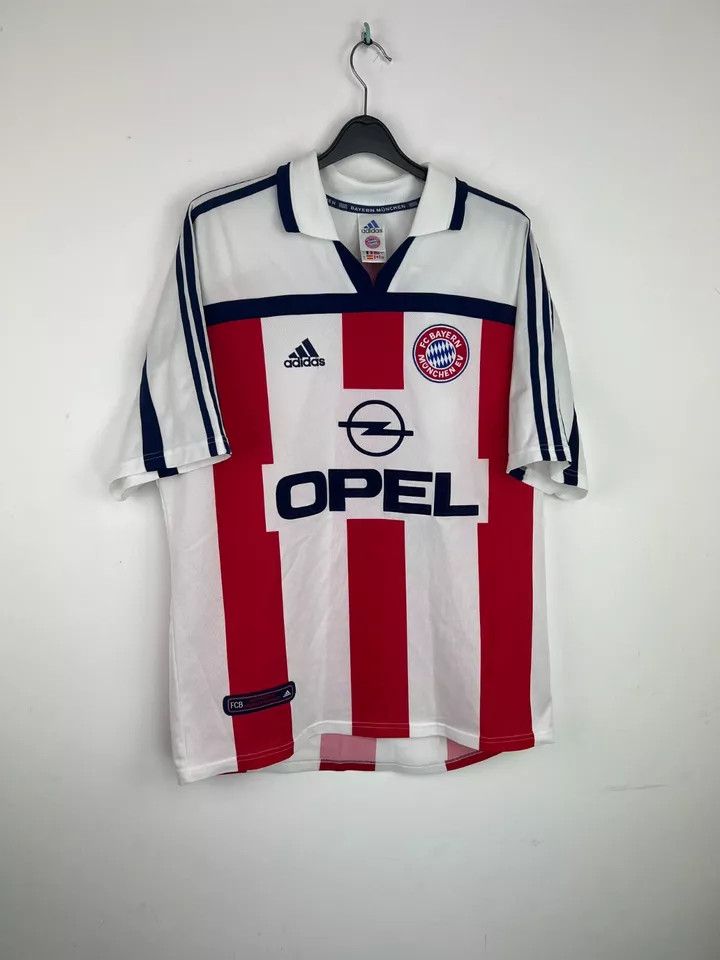 Adidas 2000-01 Bayern Munich Away FOOTBALL Kit SHIRT SOCCER Size US L / EU 52-54 / 3 - 3 Thumbnail