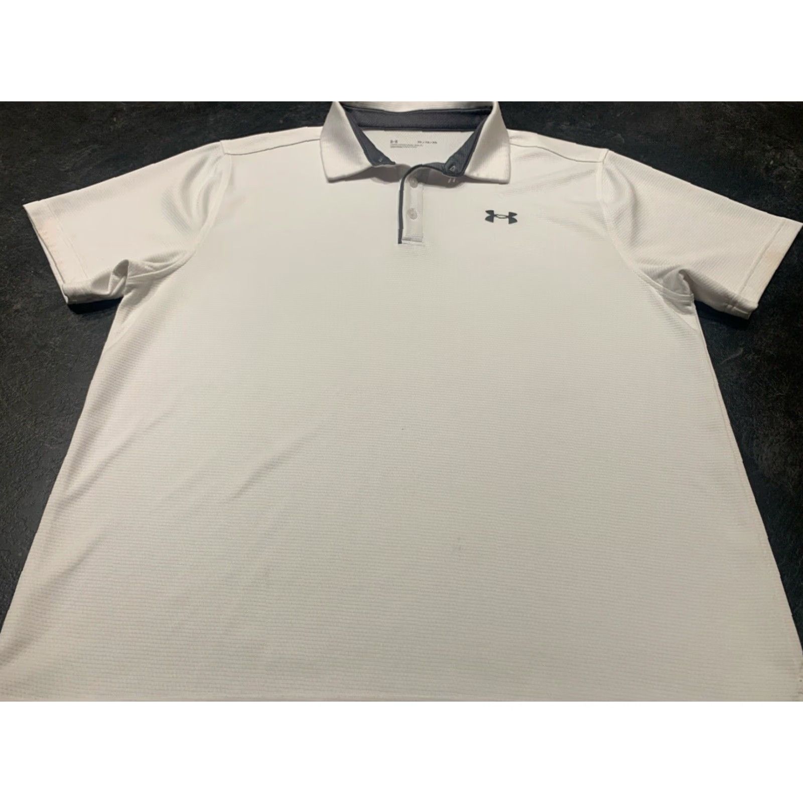 Under Armour VINTAGE Under Armour Golf Polo Shirt Men’s XL Short Sleeve White Casual Breathable Moisture Wicking 00s Size US XL / EU 56 / 4 - 2 Thumbnail