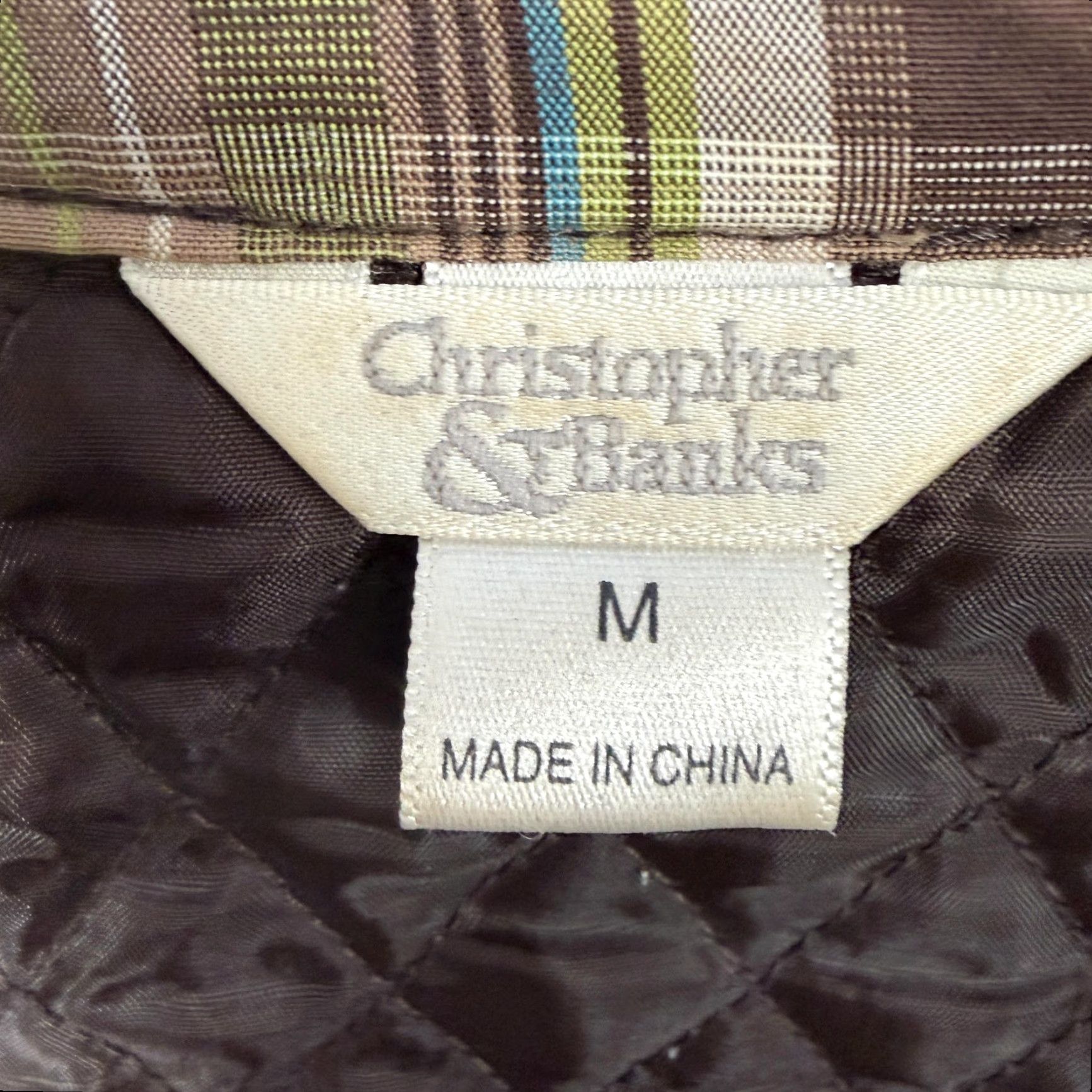 Vintage Christopher & Banks Vest Womens Medium Plaid Quilted Zip Brown Green Cabincore Size M / US 6-8 / IT 42-44 - 5 Thumbnail