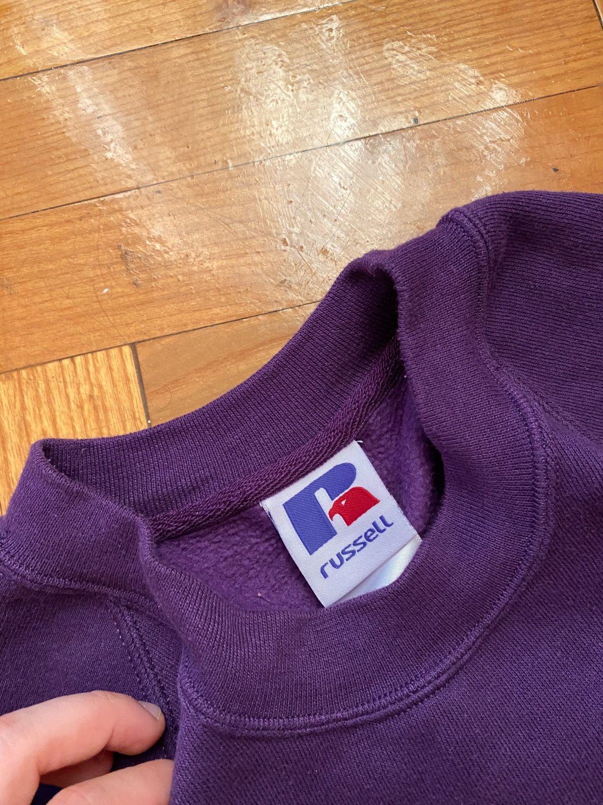 Russell Athletic Vintage Russel Athletic Boxy Blank Heavy Sweatshirt Size US L / EU 52-54 / 3 - 7 Thumbnail