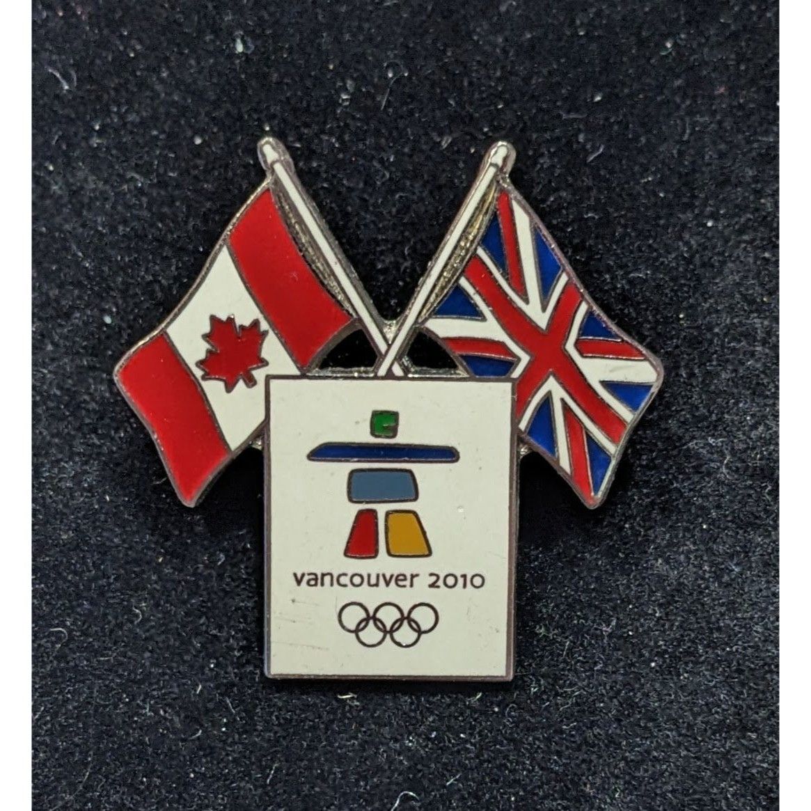 Other Vancouver 2010 Olympics Canada & UK Crossed Flags Pin Limite Size ONE SIZE - 3 Thumbnail