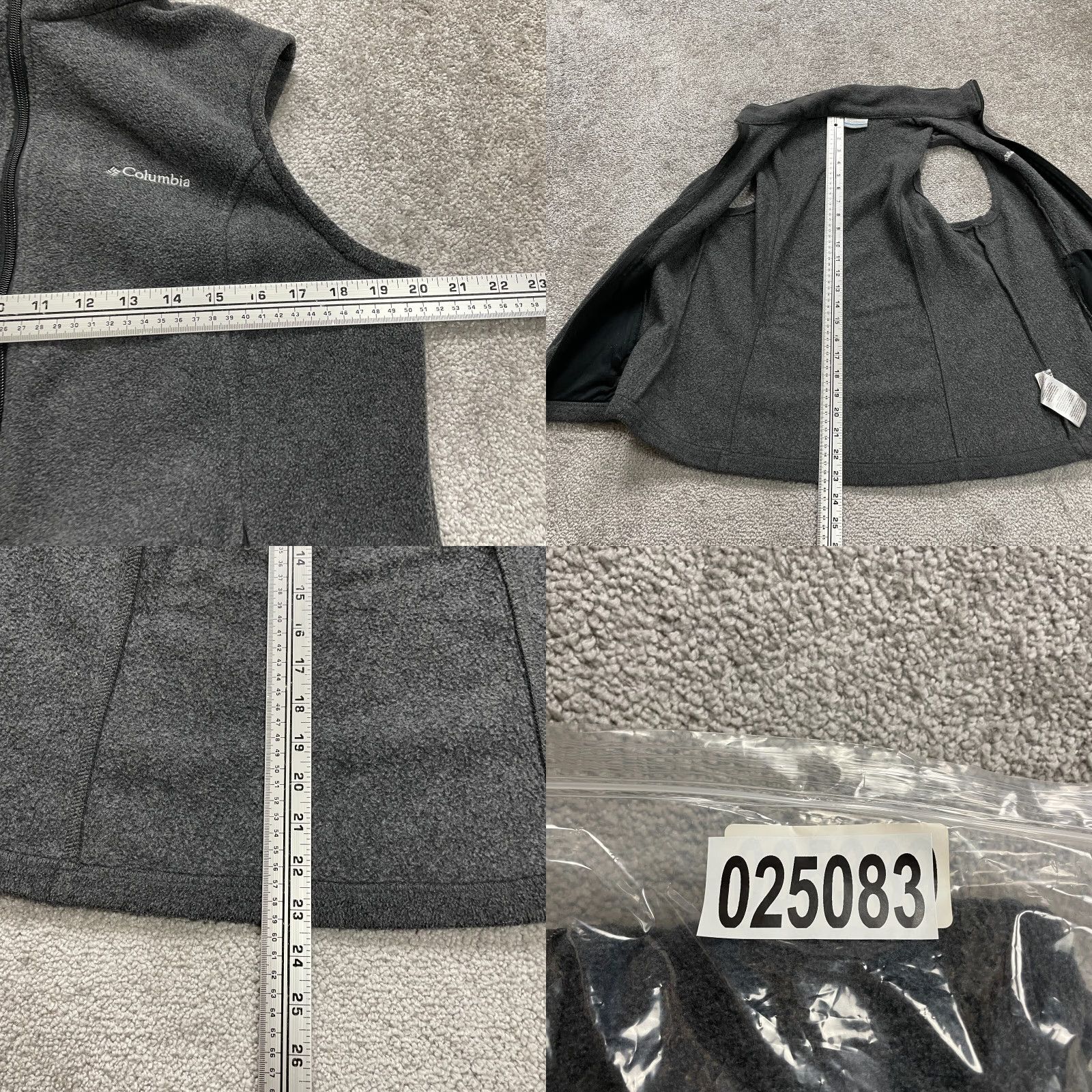 Vintage Columbia Benton Springs Fleece Vest Full Zip Womens Medium Dark Gray Size M / US 6-8 / IT 42-44 - 8 Thumbnail