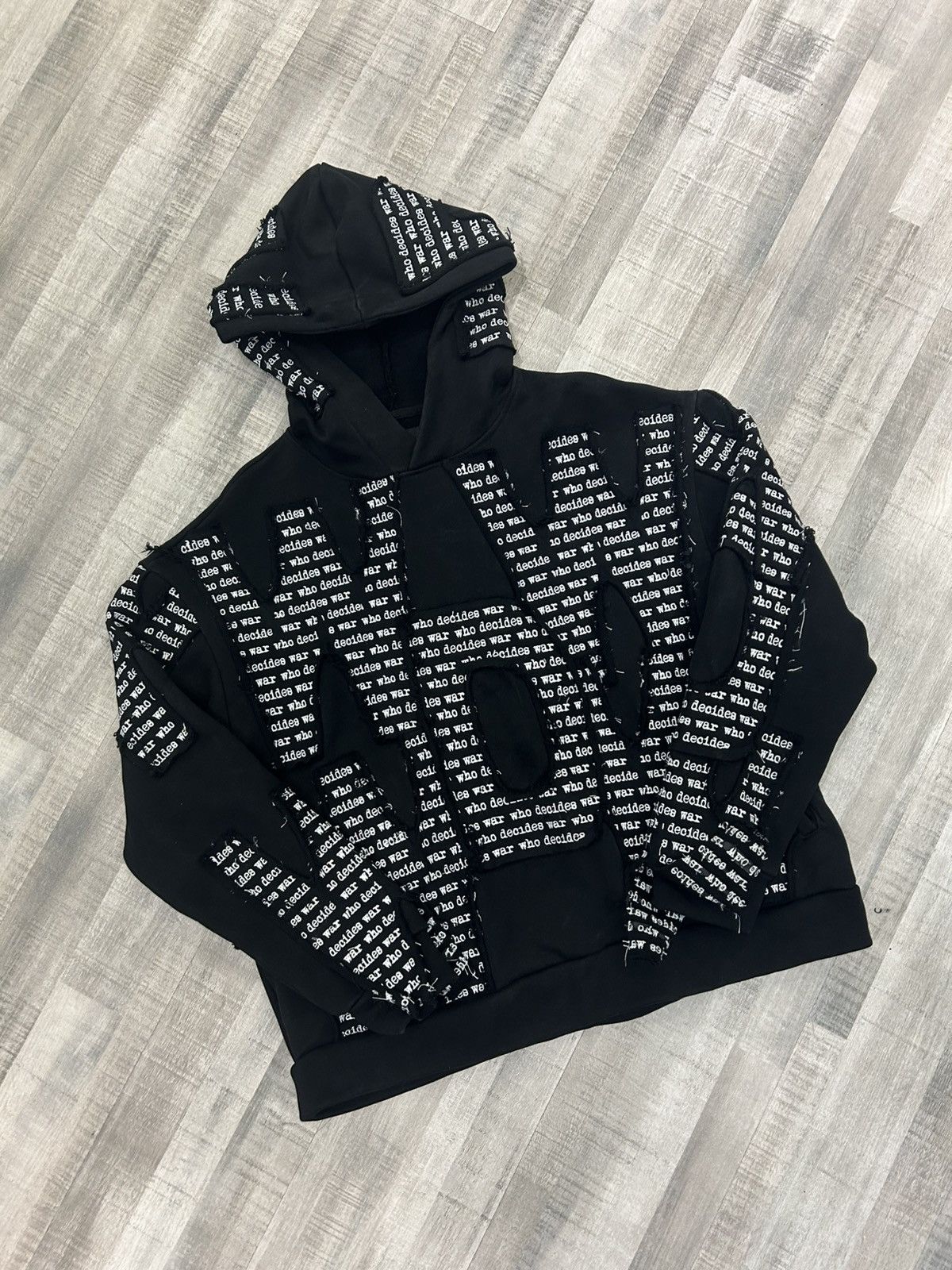Who Decides War Overlay Hoodie
