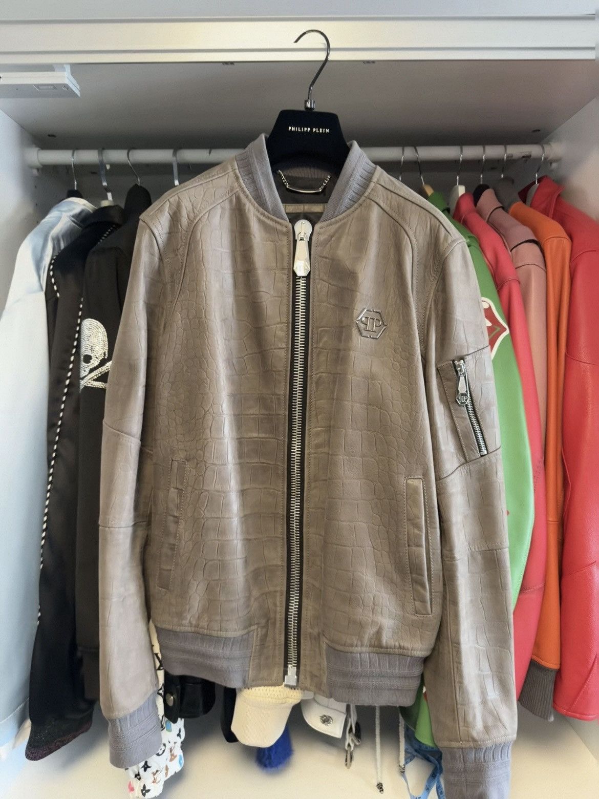Philipp Plein Philipp Plein Limited Edition Crocodile Leather Jacket Size US M / EU 48-50 / 2 - 1 Thumbnail