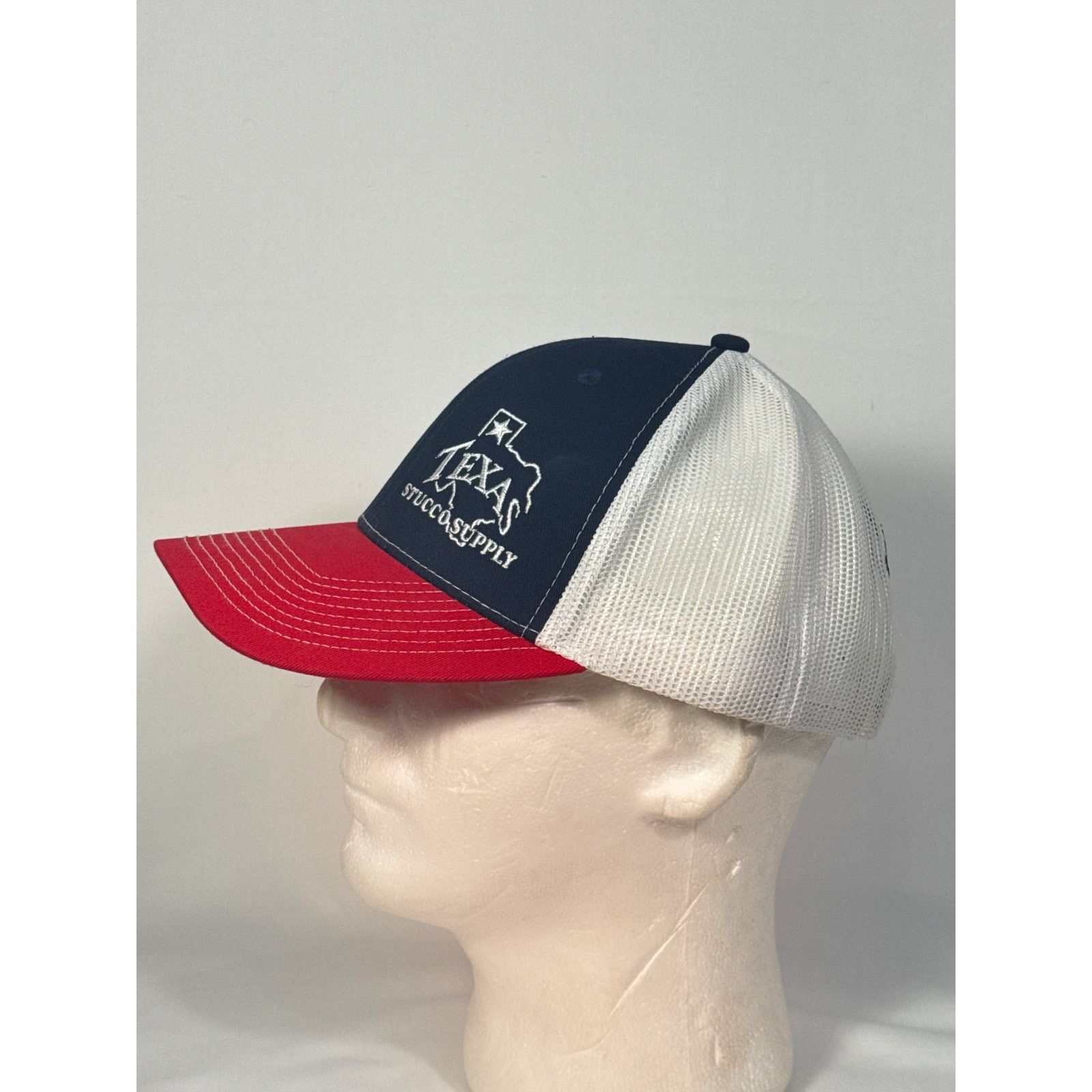 Other Texas Stucco Supply Mesh Trucker Hat - Navy/Red Size ONE SIZE - 4 Thumbnail