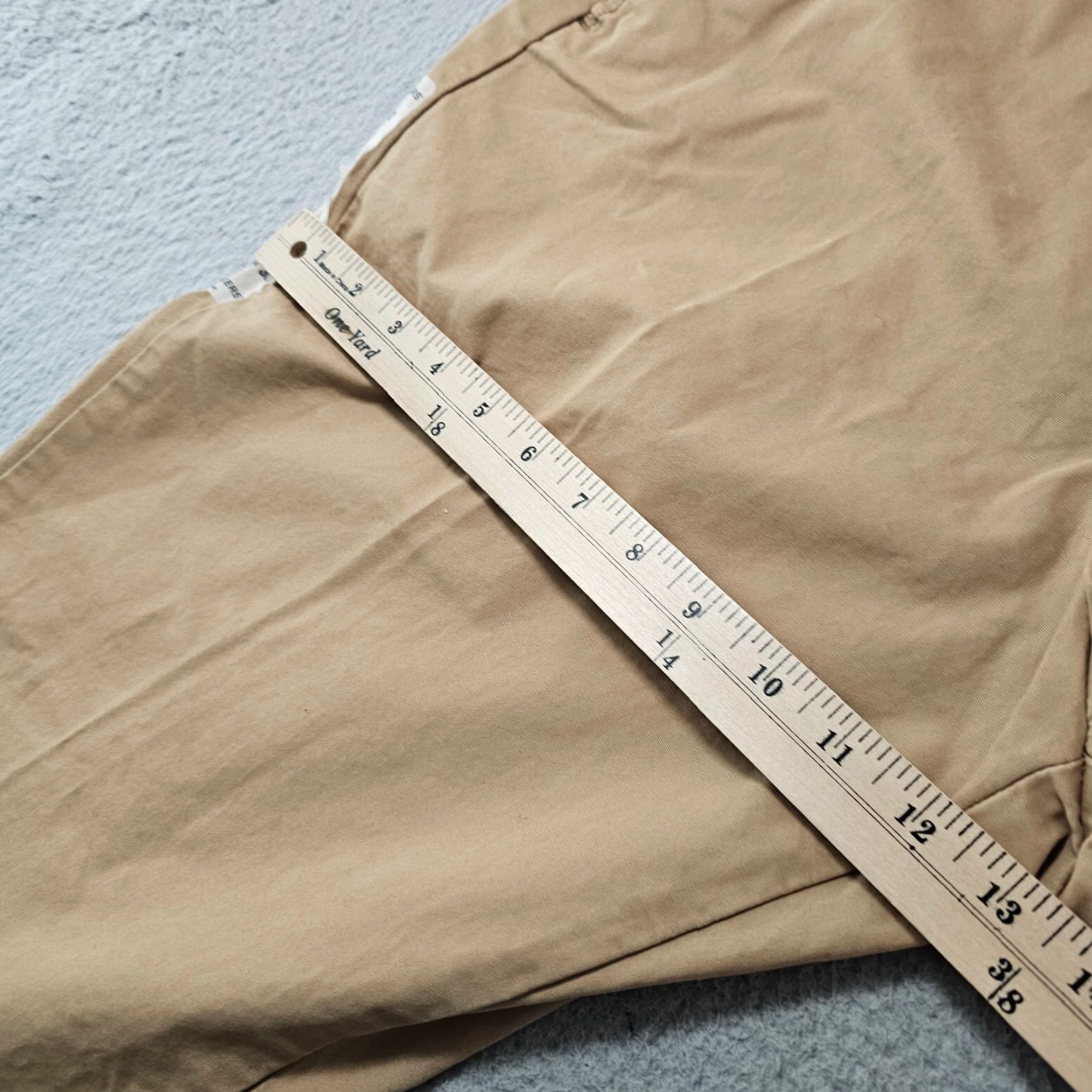 Dockers DOCKERS Washed Khaki Pant Mens 36x28.5 Classic Fit Cotton Flat Front Shirt Size US 36 / EU 52 - 6 Thumbnail