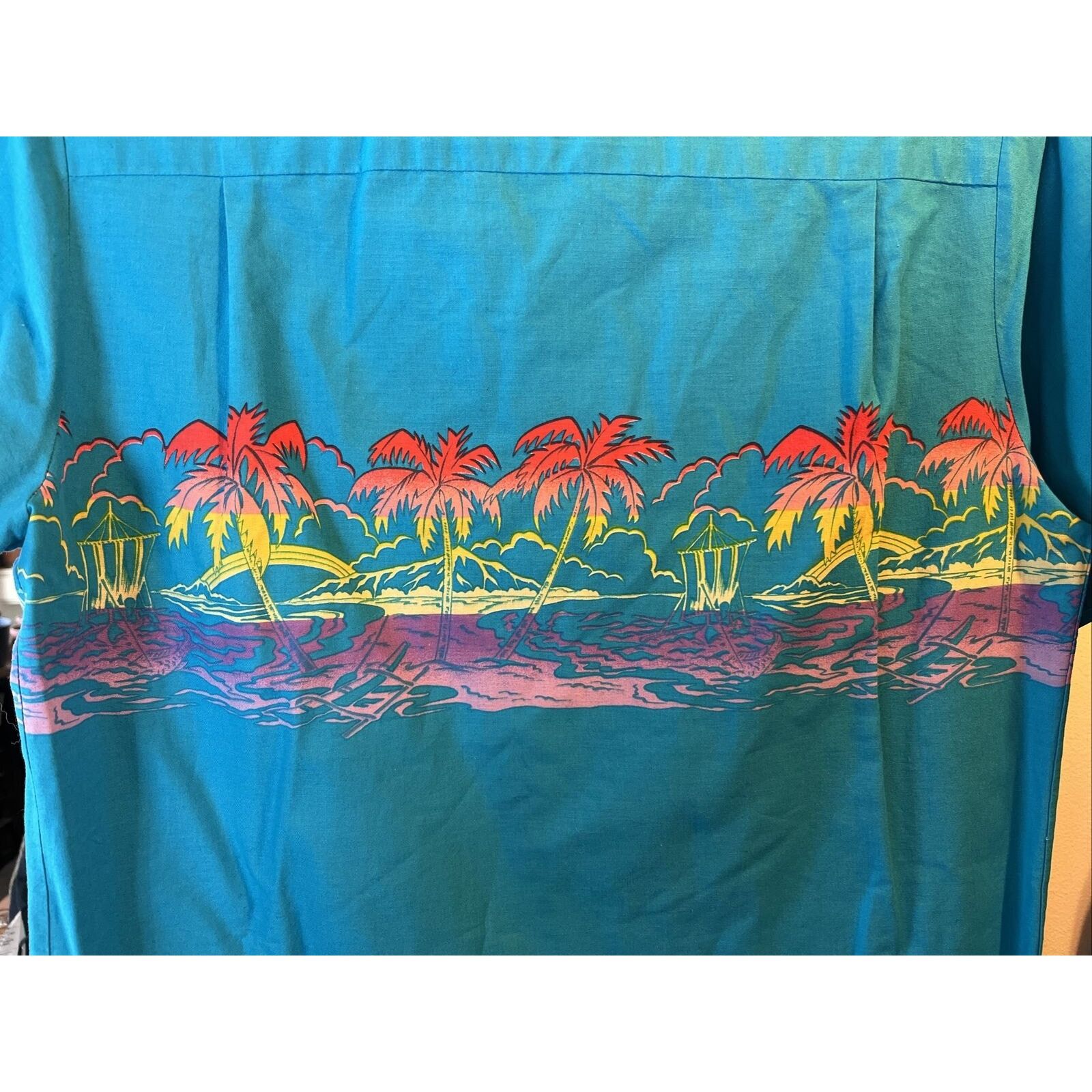 Other Malihini VTG Men M Blue Tropical Print Cotton Hawaiian Shirt Size US M / EU 48-50 / 2 - 7 Thumbnail