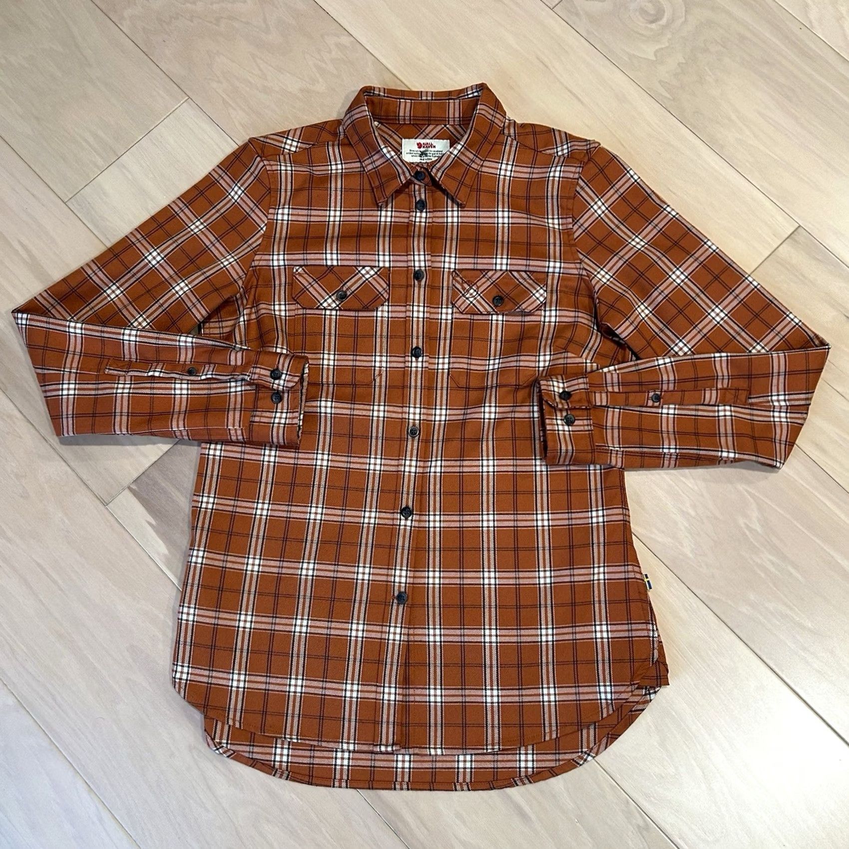 Vintage VINTAGE Fjall Raven Fjallglim Stretch Button Up Shirt In Plaid Long Sleeve Women's Small Size S / US 4 / IT 40 - 2 Thumbnail