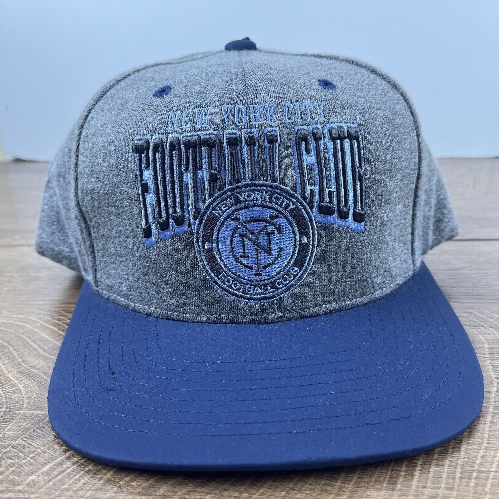 Mitchell & Ness New York City FC Hat Mitchell & Ness Hat Gray Cap Adjustable Size ONE SIZE - 1 Thumbnail