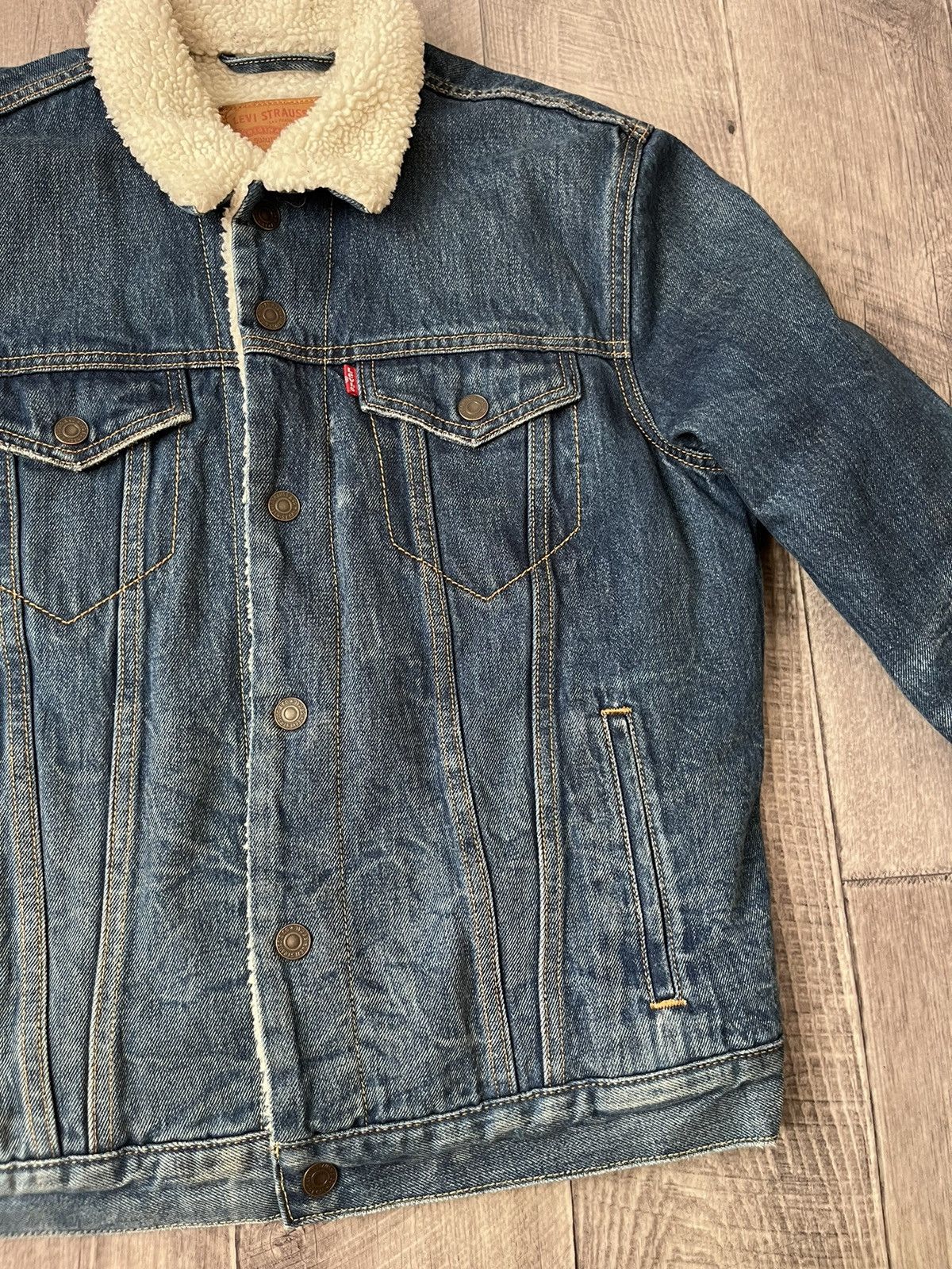 Levi's Vintage Levi’s Sherpa lined Trucker jacket Denim Size US M / EU 48-50 / 2 - 4 Thumbnail