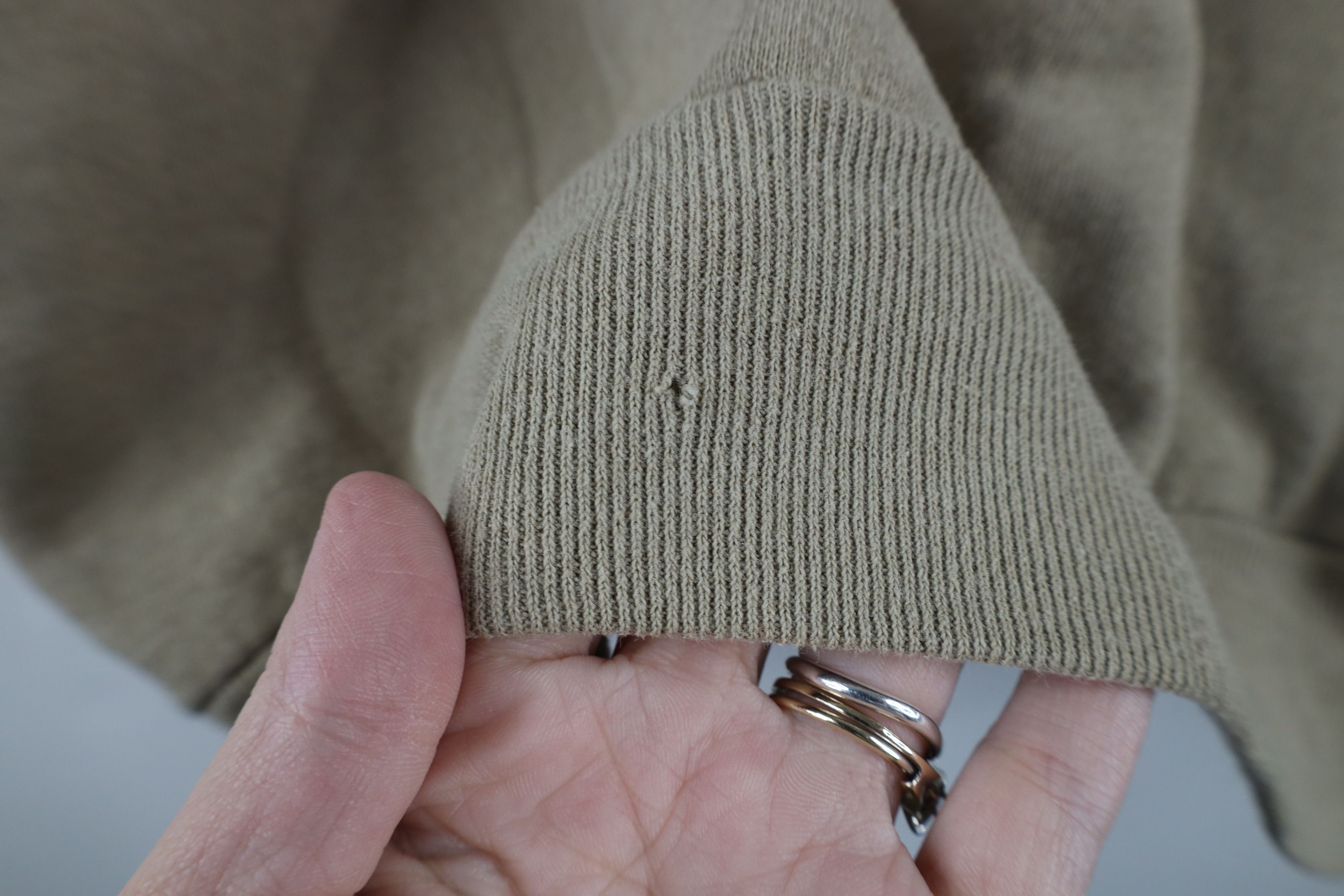 Vintage Vintage 90s Streetwear Blank Crewneck Sweatshirt Beige USA Size US XXL / EU 58 / 5 - 10 Thumbnail