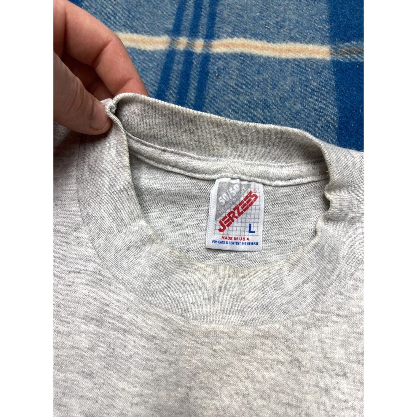 Jerzees VINTAGE Jerzees T-Shirt Yamaha Motorcycles Racing Large Gray 80s Mens T-Shirt Size US L / EU 52-54 / 3 - 3 Thumbnail