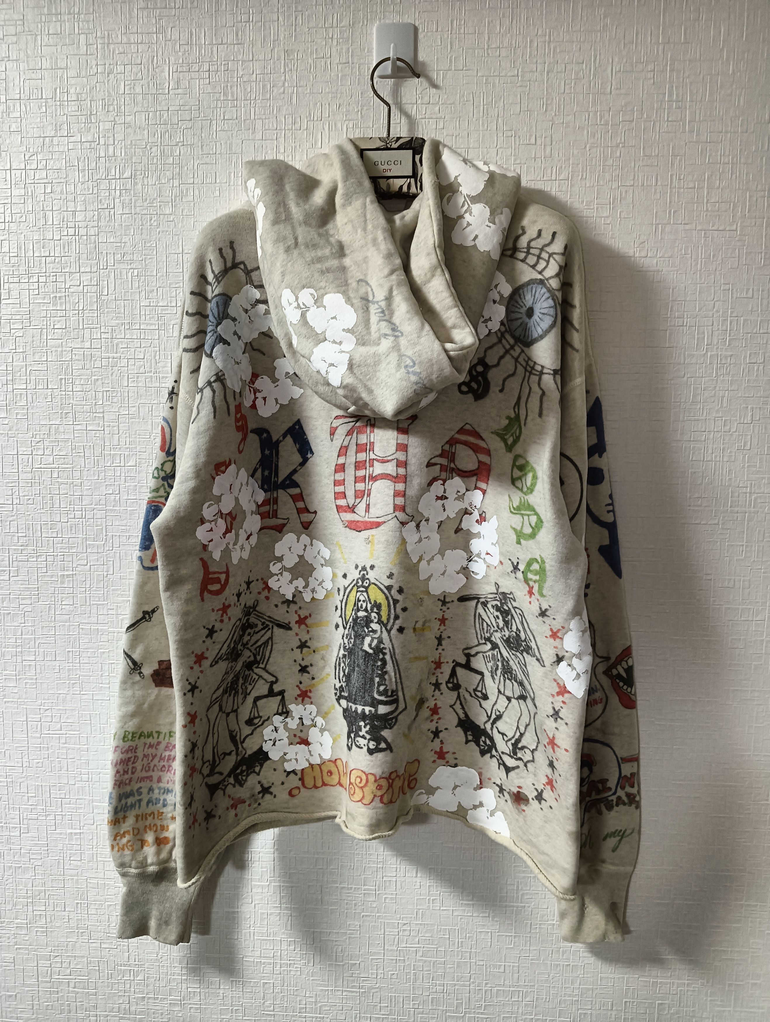 DENIM TEARS × Saint Michael Denim Tears Graffiti Hoodie Size US L / EU 52-54 / 3 - 2 Thumbnail