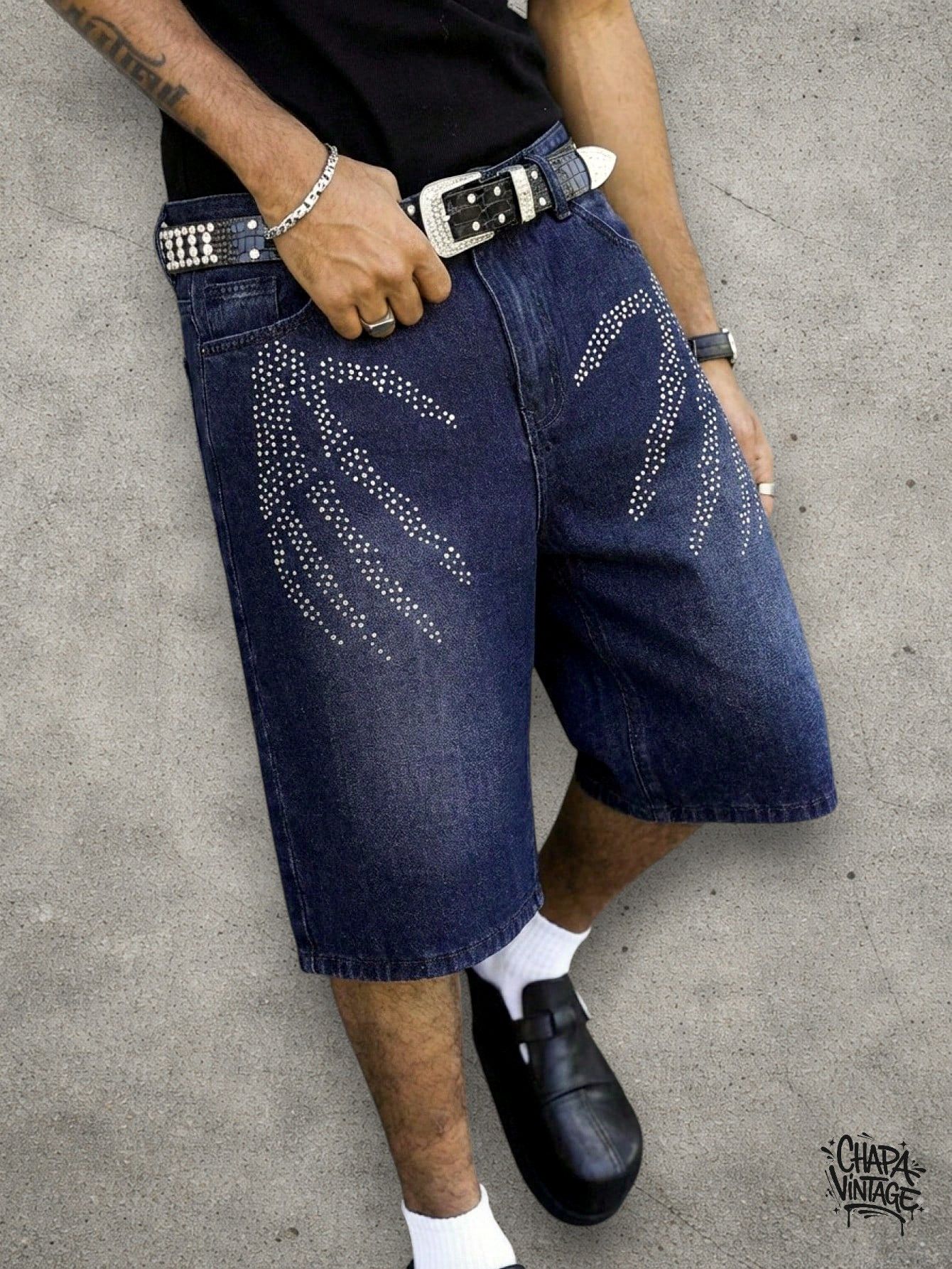 Japanese Brand Washed denim street shorts Size US 32 / EU 48 - 3 Thumbnail