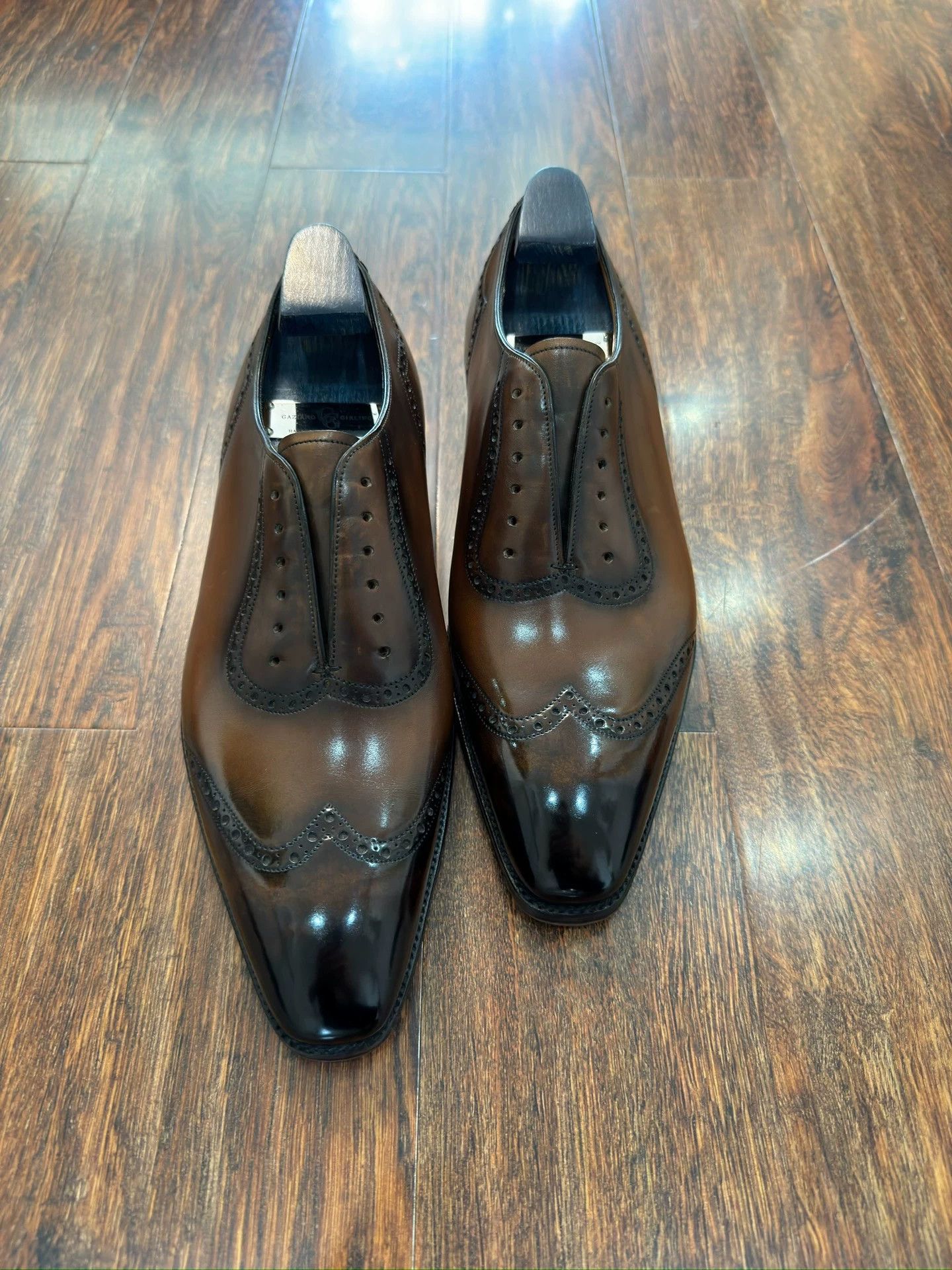 Gaziano & Girling G&G Deco MTO US7 7F Papworth Oxford Beluga patina Size US 7 / EU 40 - 2 Thumbnail