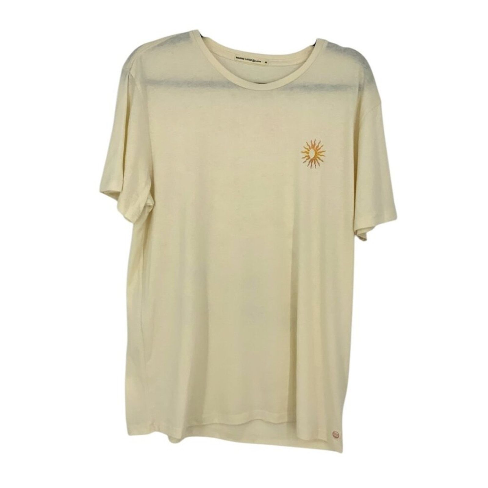 Marine Layer Marine Layer Graphic Crewneck Short Sleeve Tee Beige Medium Size M / US 6-8 / IT 42-44 - 4 Thumbnail