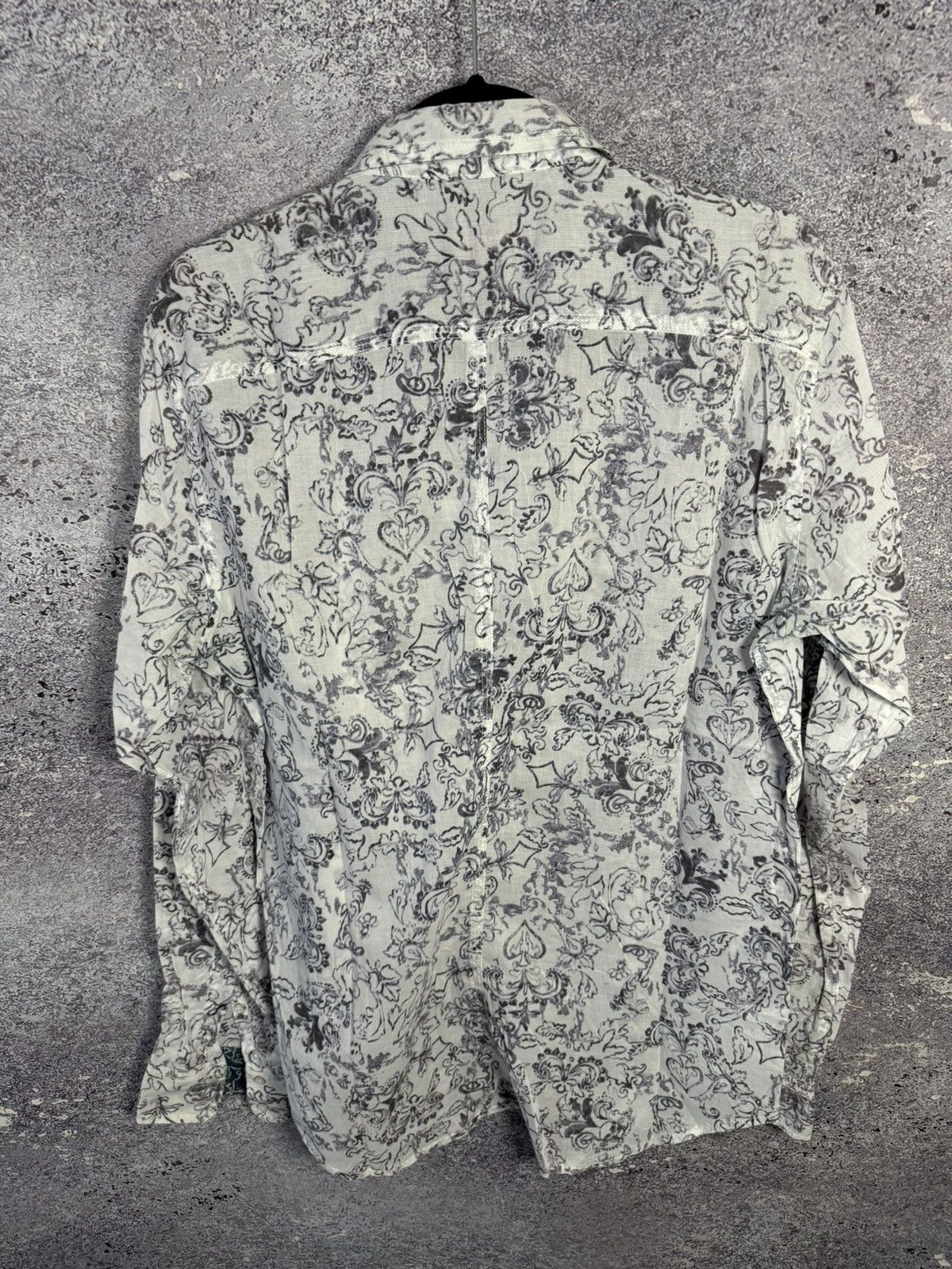 Diesel × Diesel Black Gold × Vintage Vintage Diesel Rare Abstract Light Weight Mens Button Shirt Size US L / EU 52-54 / 3 - 15 Thumbnail